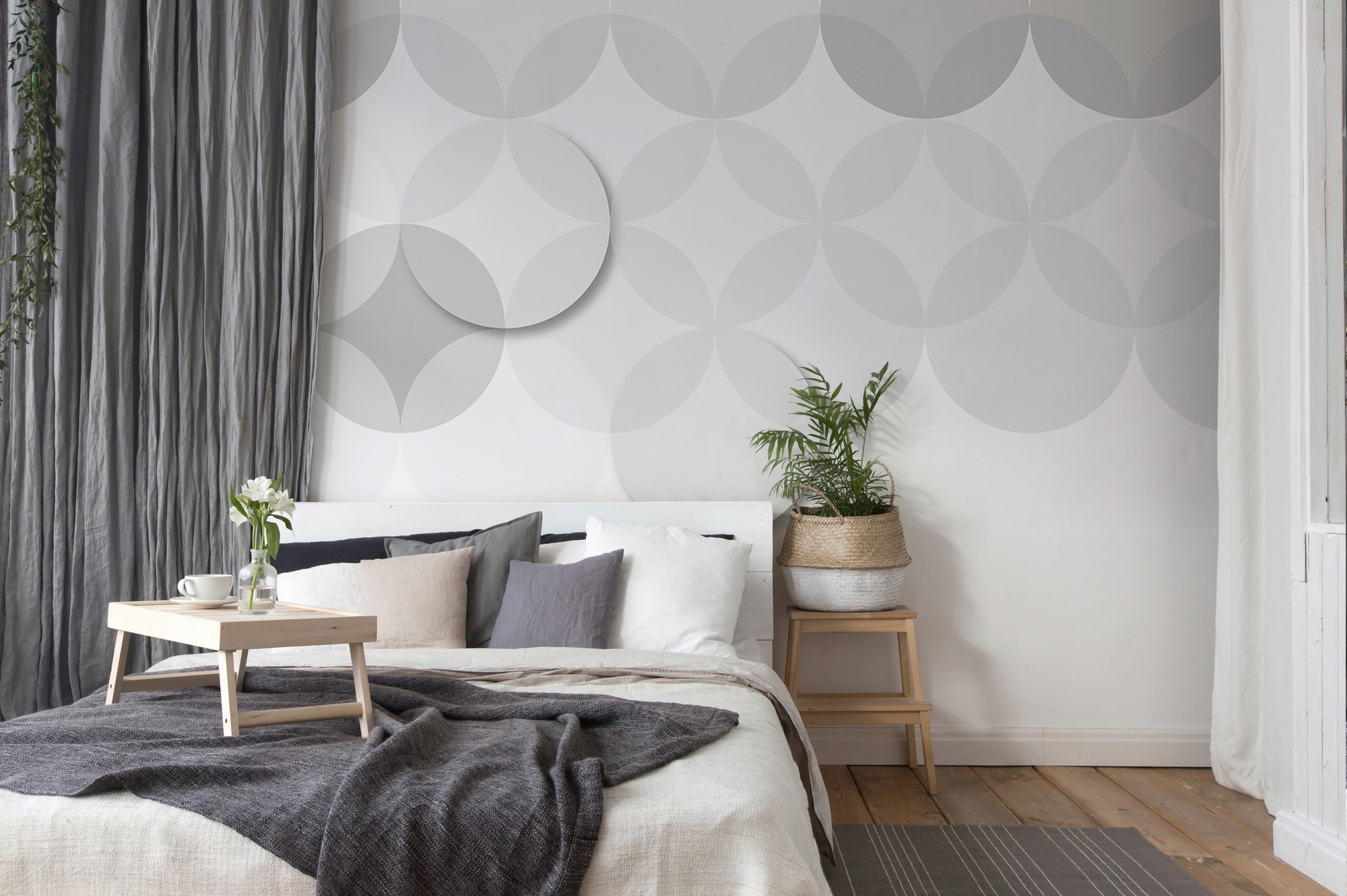 Architects Paper Fototapete »Atelier 47 Circle Pattern 3« Mit Punkten glatt Vlies, Wand, Schräge, Decke