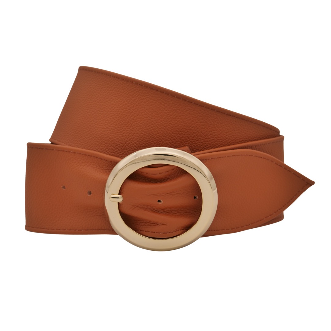 ANNAMATONI Damen Ledergürtel "AnnaMatoni Taillengürtel Ora Taillengürtel Ora", braun, Gr. 130, 100% Leder, Gürtel