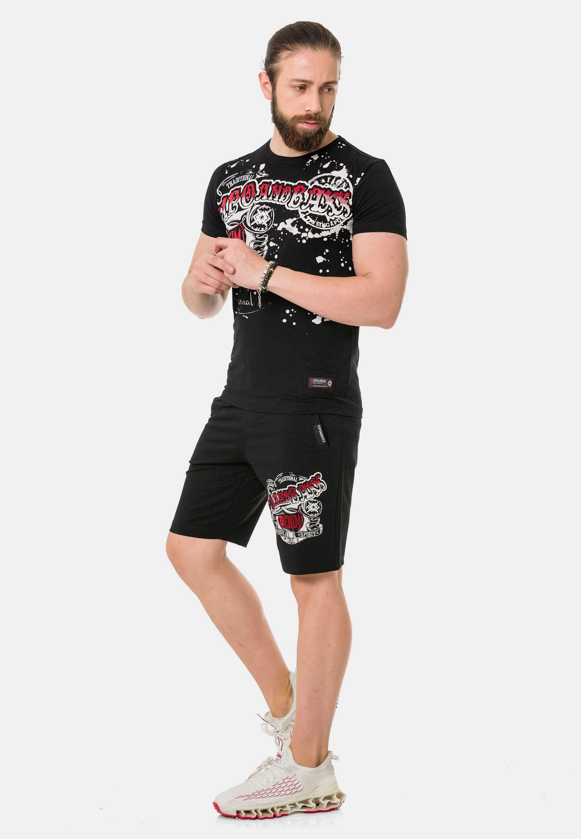 Thumbnail - Cipo & Baxx Stoffhose "Hose", mit Bein-Print