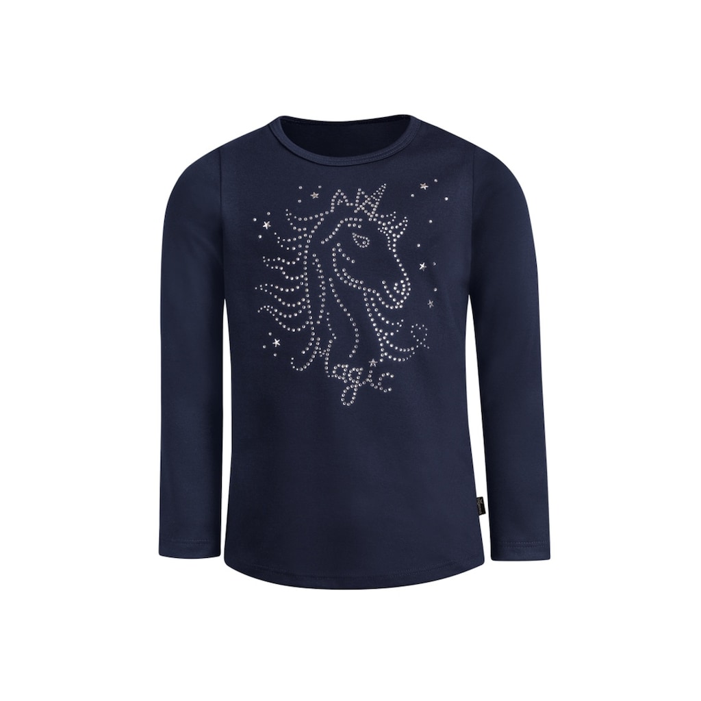 Trigema Longsleeve »TRIGEMA Langarmshirt mit Glitzer-Einhorn«, (1 tlg.)