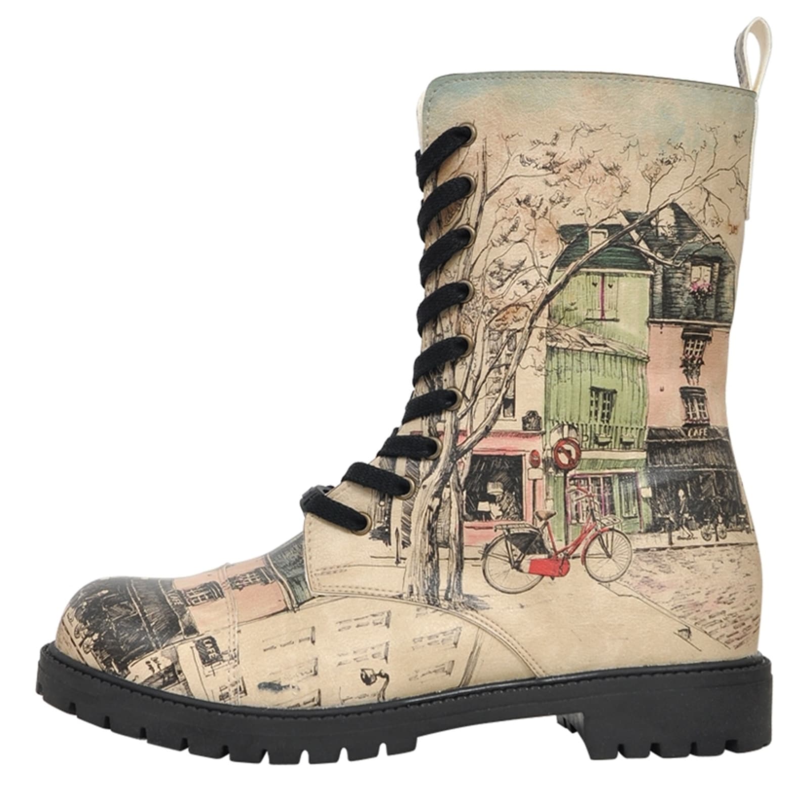 DOGO Schnürboots "Zipsy Bonjour Paris Damen Stiefel / Female", Vegan günstig online kaufen