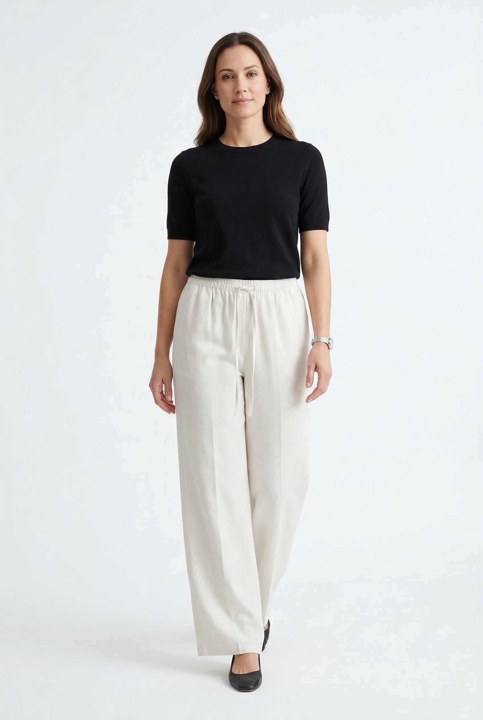 Calvin Klein Jeans Leinenhose  Regular fit mit elastischem Bund