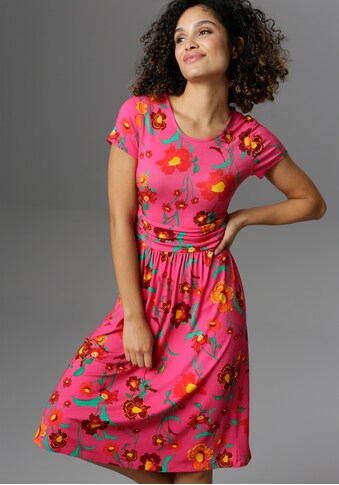 Aniston SELECTED Sommerkleid, mit Blumendruck in Knallfarben kaufen