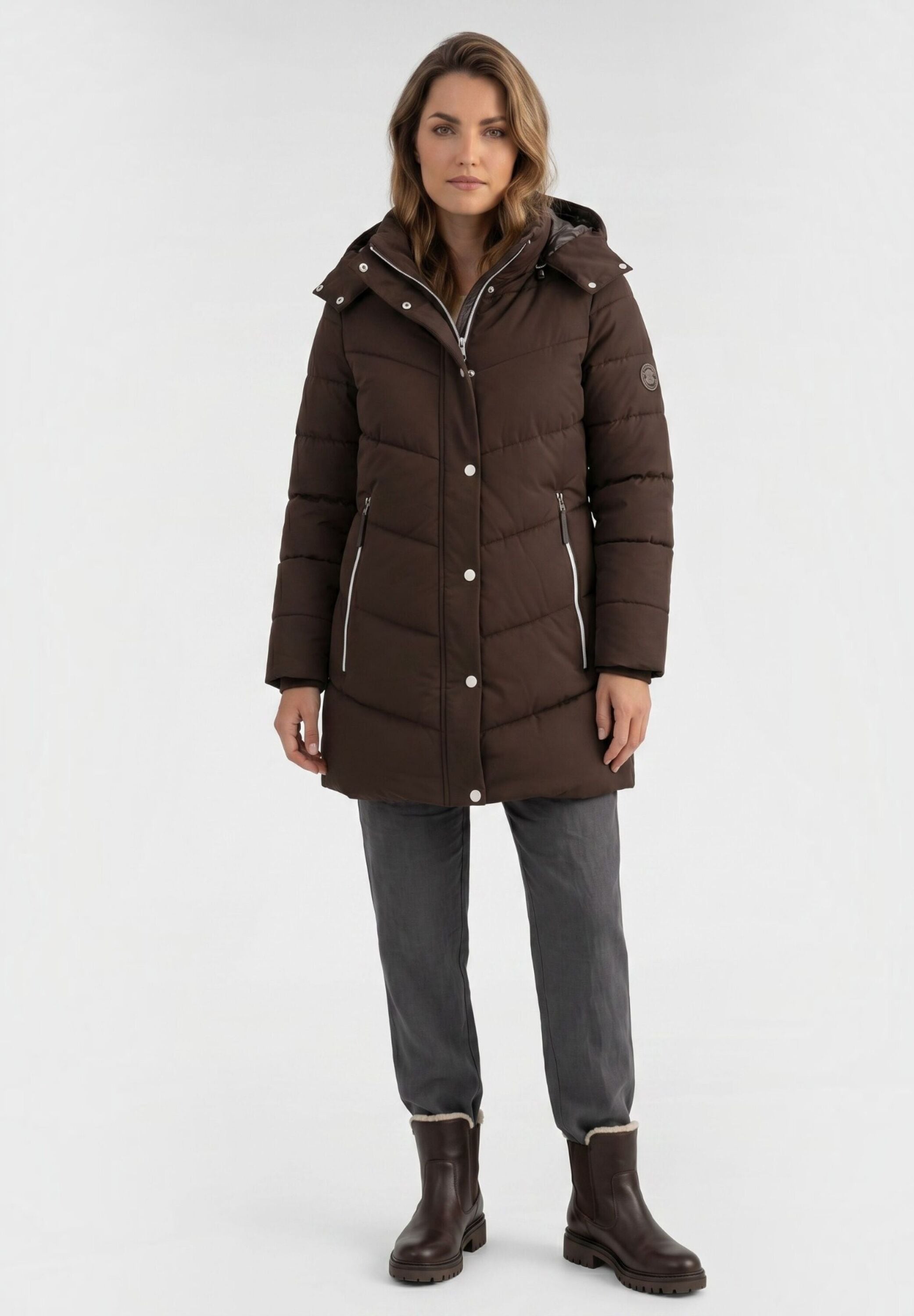 NAVIGAZIONE Steppjacke »NAVIGAZIONE Steppjacke« mit Kapuze abnehmbare Kapuze
