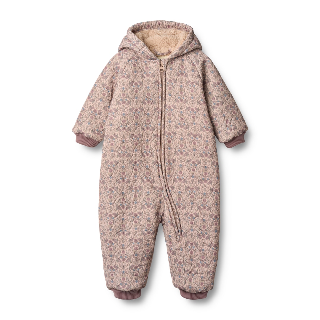 Jumpsuit WHEAT "WHEAT Thermo Suit Krammo", Mädchen, Gr. 80, rose dust tapestry, 100% Polyester (Recycelt), unifarben, normal, Overalls Jumpsuit