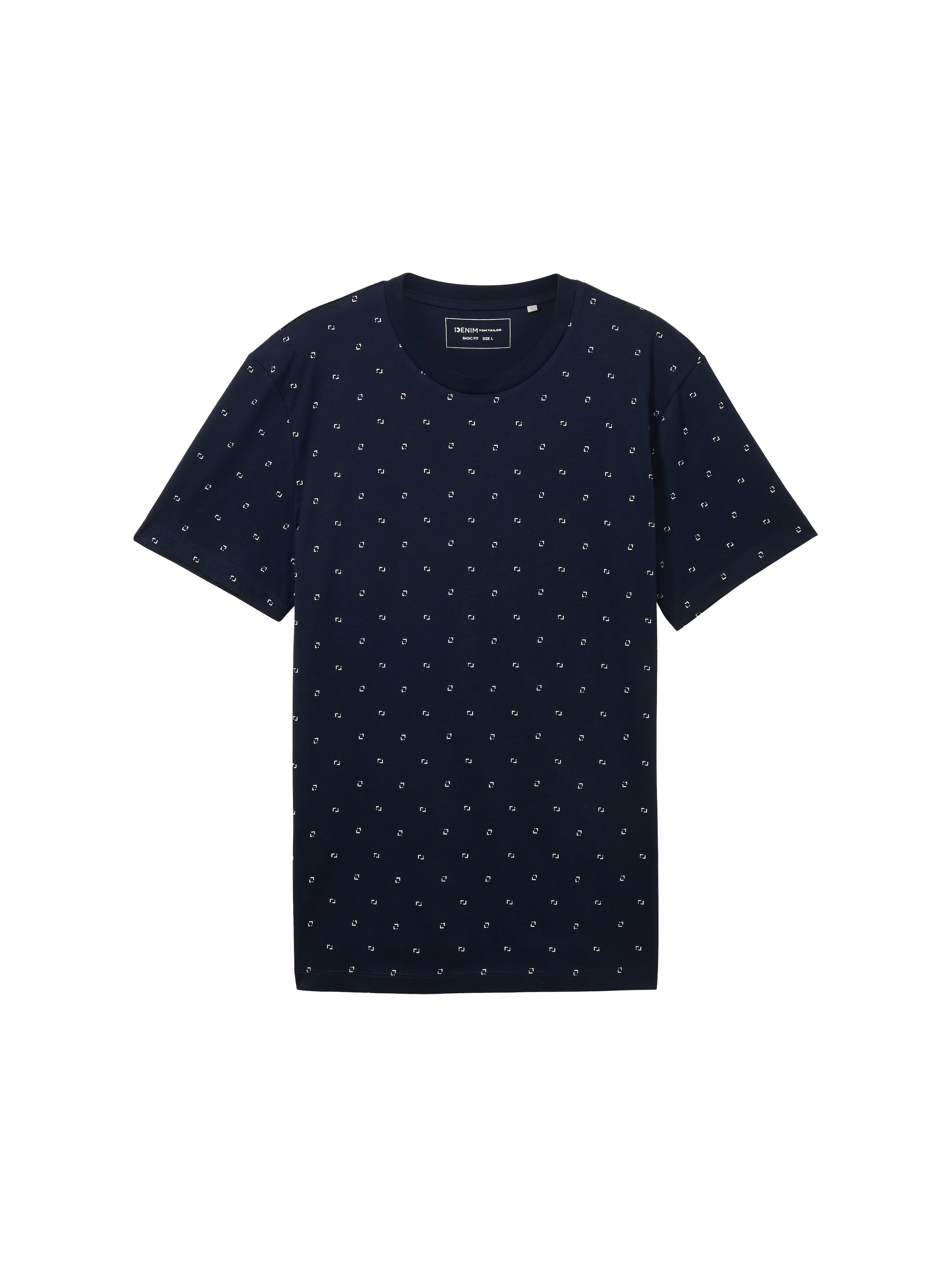 TOM TAILOR Denim Rundhalsshirt, mit Minimal-Print