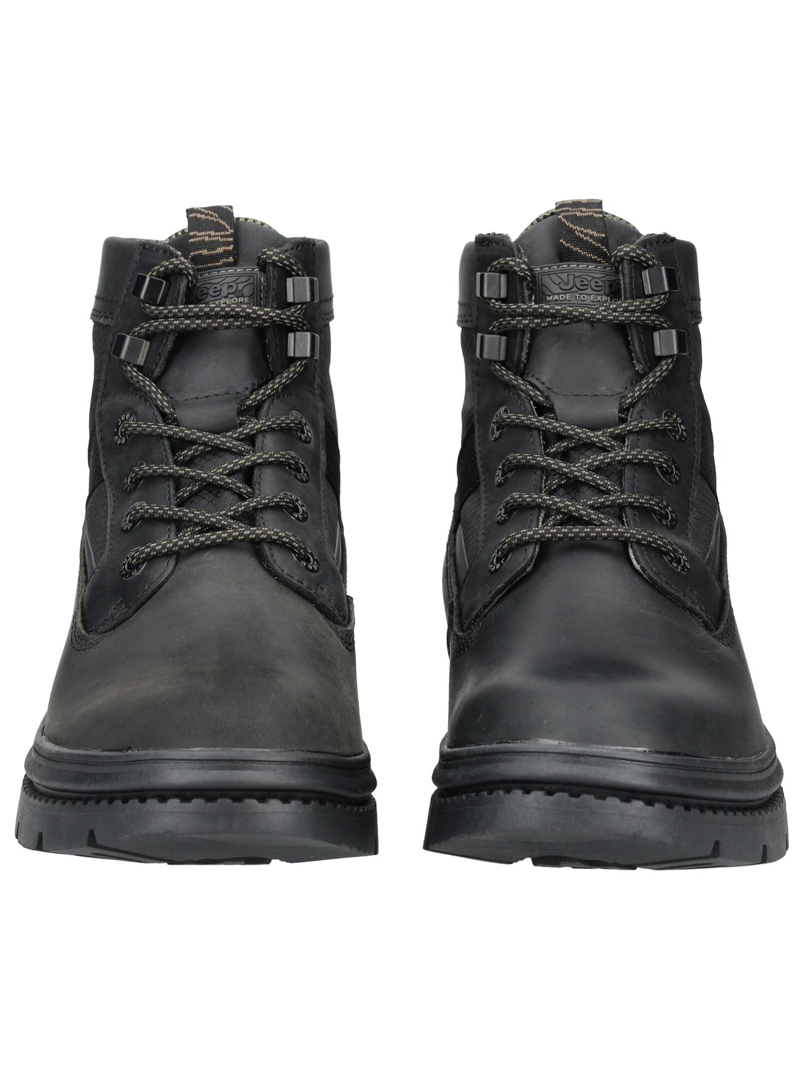 Jeep Schnürstiefelette »Jeep Stiefelette Leder/Textil«