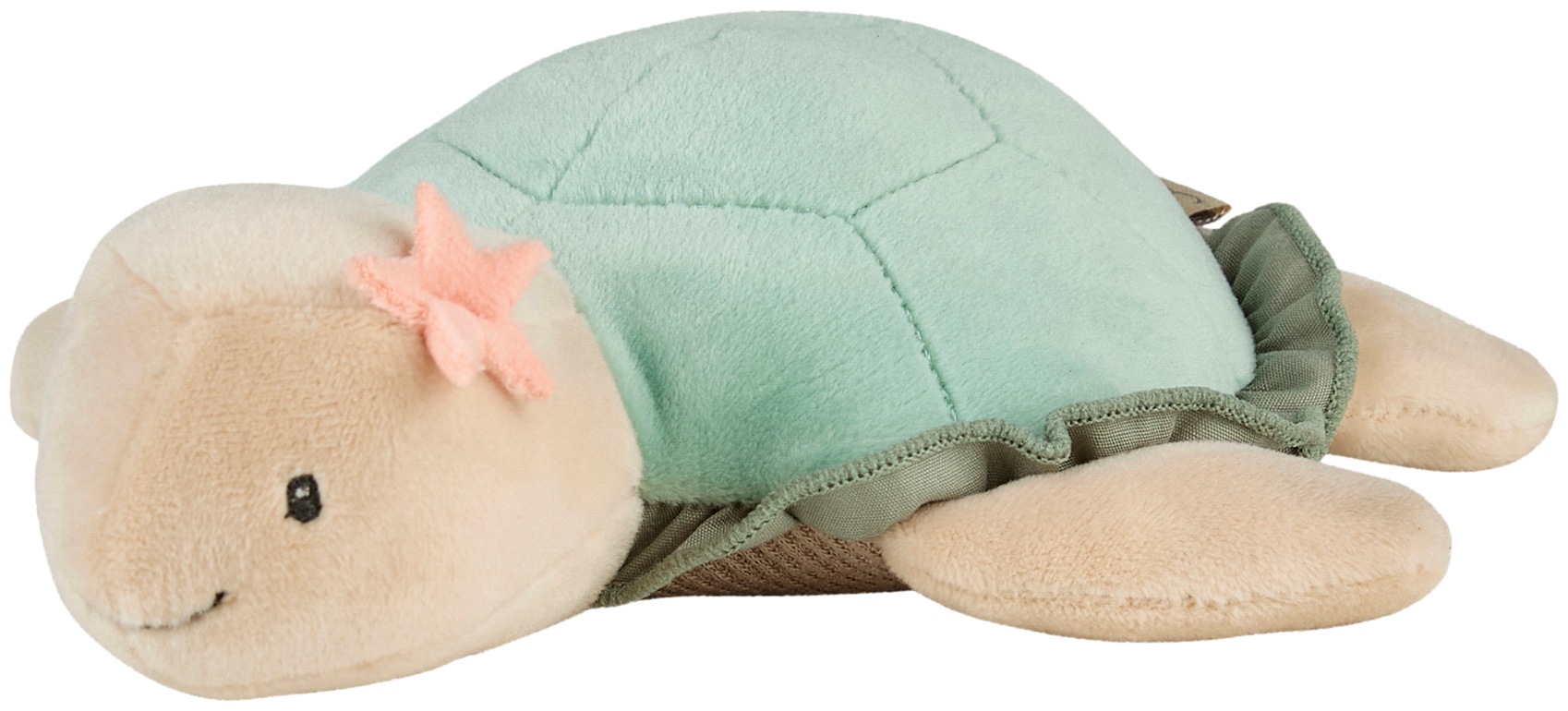 "Kuscheltier STERNTALER ""Schildkröte, S"", grün (pudergrün), Plüschfiguren, KinderB:18cm H:5,5cm T:17cm, Plüsch, Kuscheltier, B:18cm H:5,5cm T:17cm"
