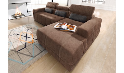 Ecksofa »Brandon große Ausführung B/T/H: 289/177/80 cm, auch in Leder und Cord«