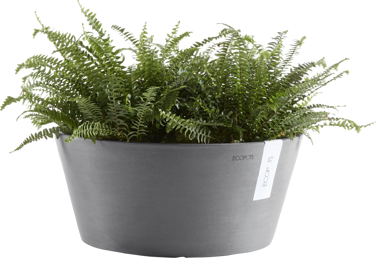 ECOPOTS Blumentopf »FRANKFURT Grey«, BxTxH: 30,5x30,5x15 cm