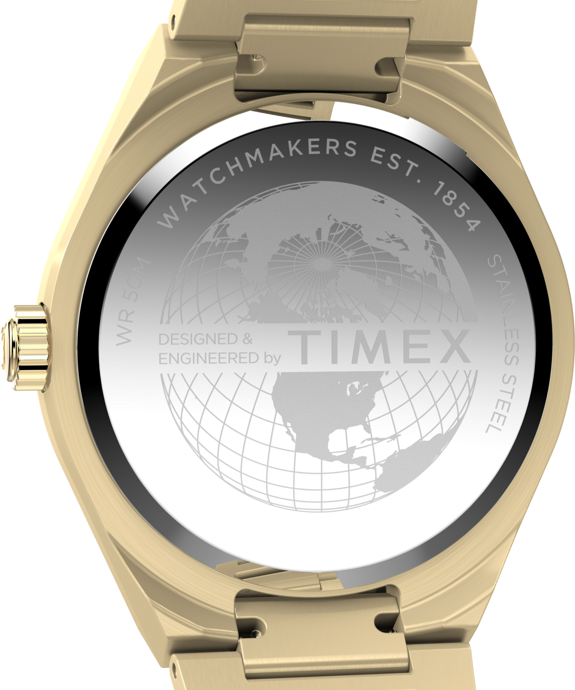 Timex Quarzuhr »CONTINENTAL«, Armbanduhr, Damenuhr, Edelstahlarmband, Datum, Leuchtzeiger