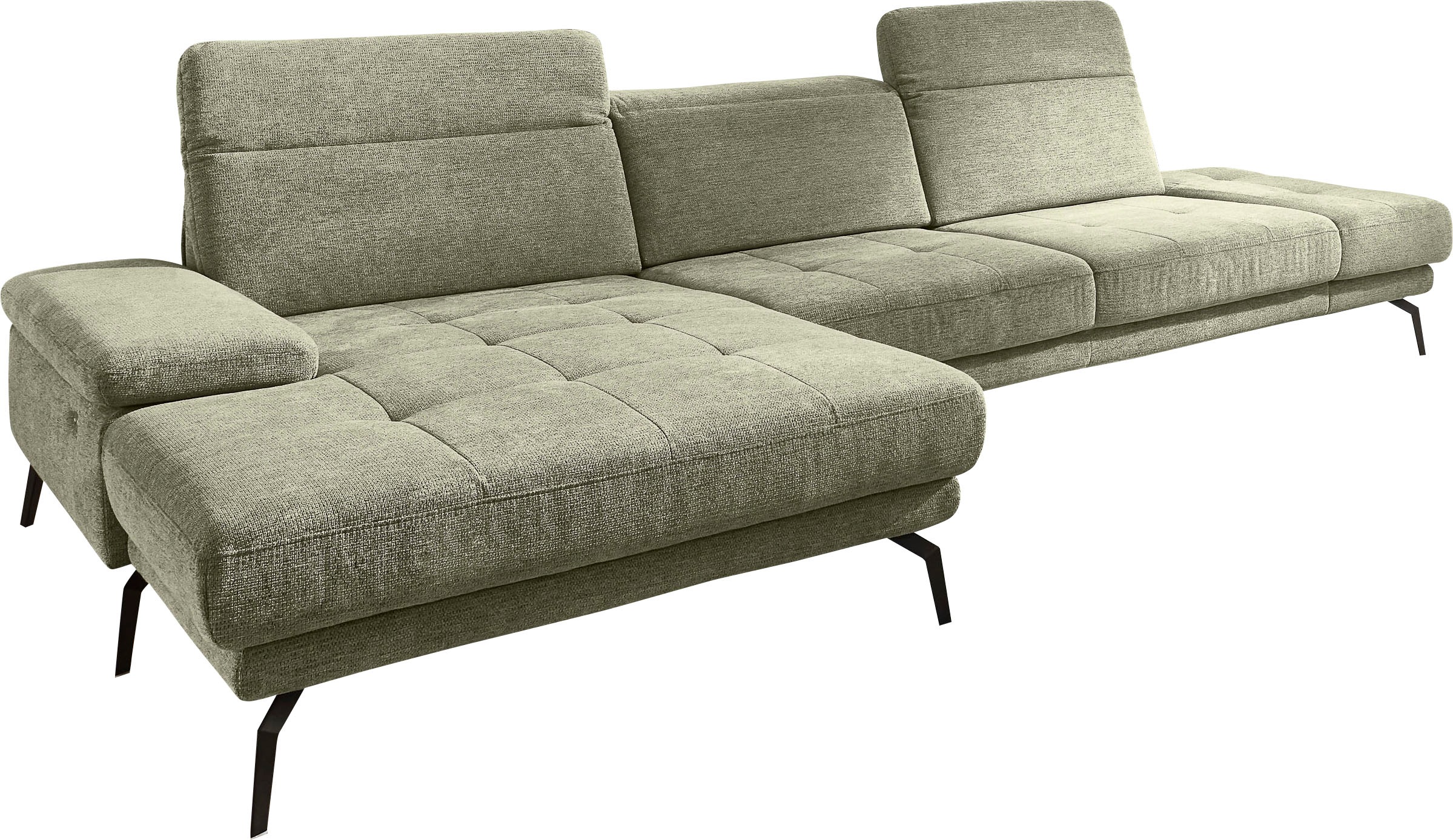 Die PlanBar Ecksofa "MP-IN20126 L-Form mit Federkern-Polsterung", mit Kopft günstig online kaufen