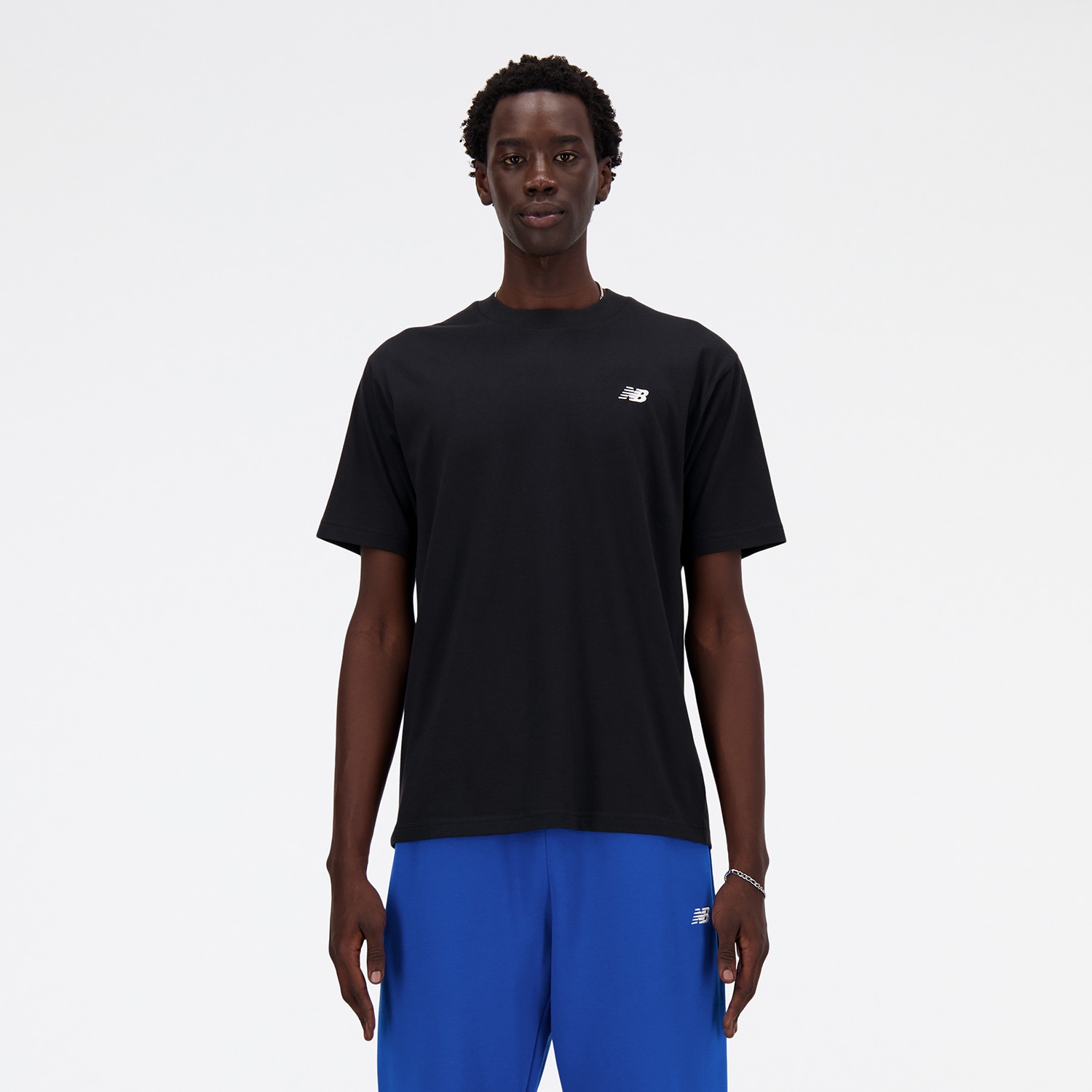 New Balance T-Shirt "SPORT ESSENTIALS COTTON T-SHIRT" sportlicher Stil, mit Rundhalsausschnitt, ohne Verschluss, Kurzarm