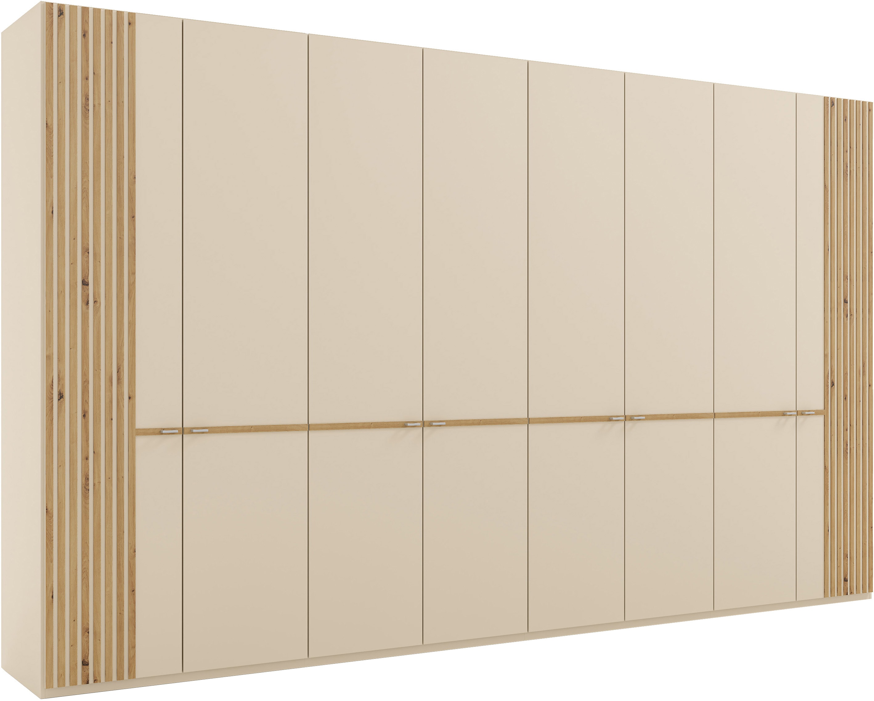 Musterring Kleiderschrank "Isabelle" Lamellen in Eiche, Griffe in silber, verschiedene Größen und Farben