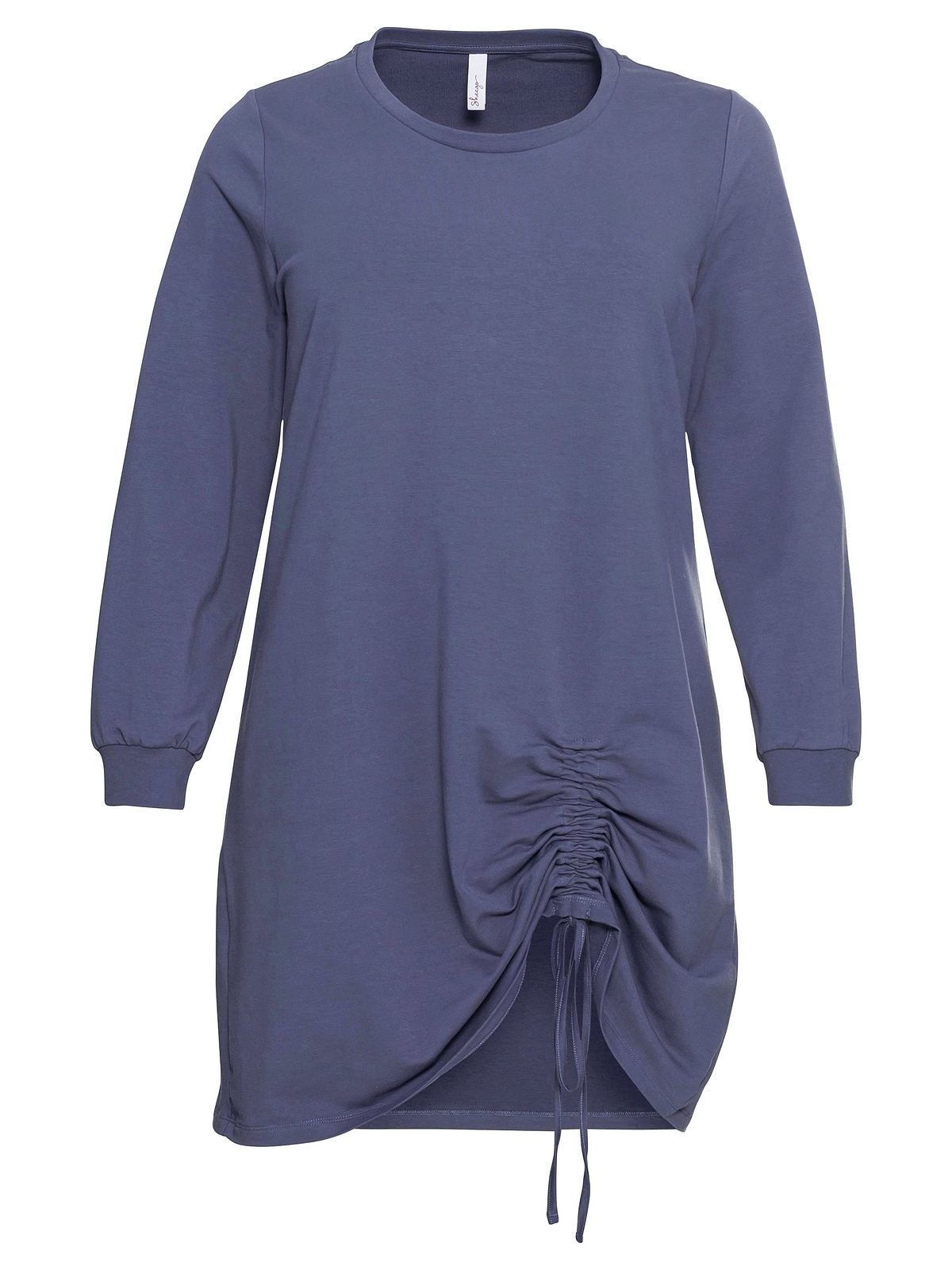 Sheego Shirtkleid »Große in kaufen Größen«, BAUR seitlicher | Oversized-Form Raffung für mit