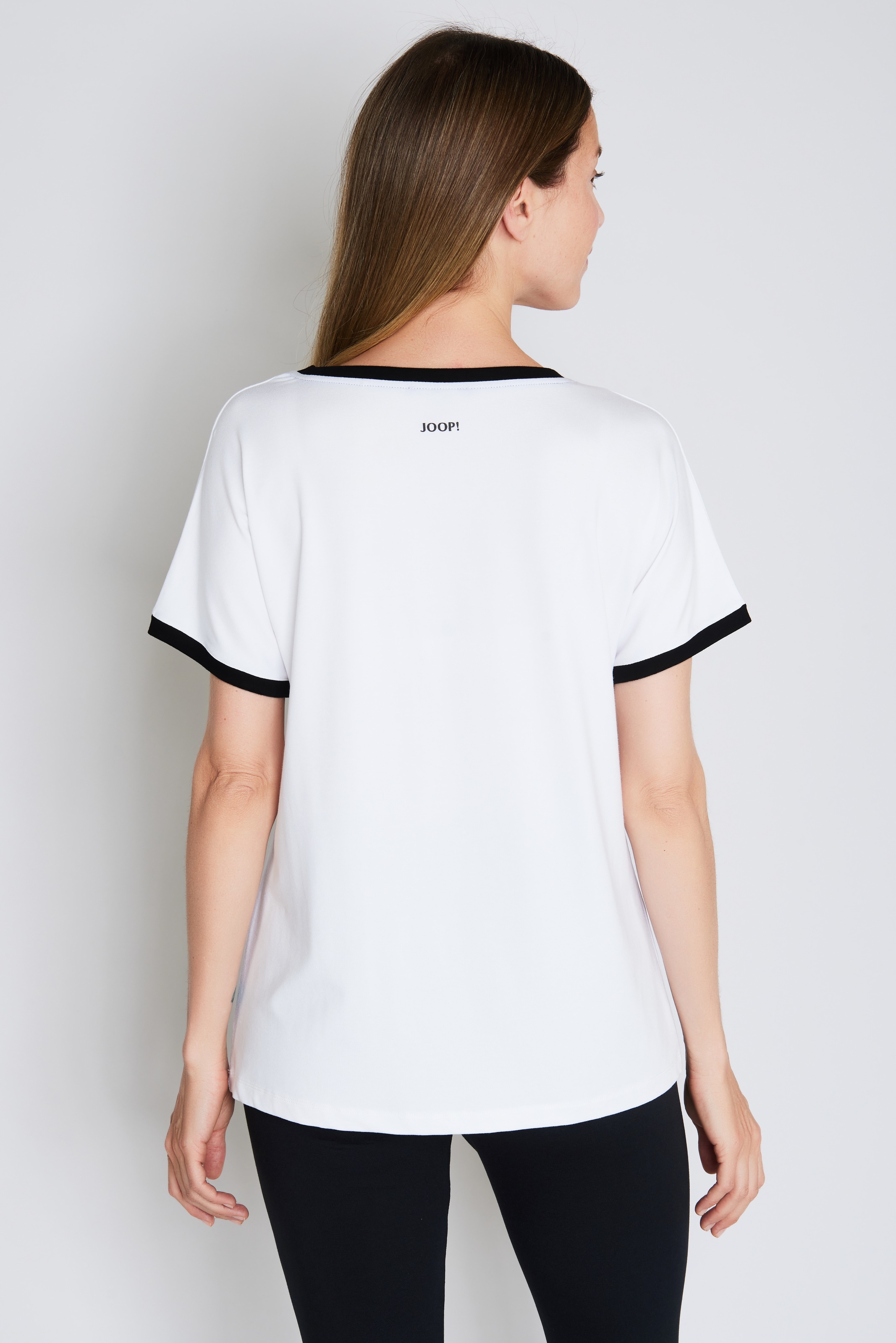 Thumbnail - JOOP Pyjamaoberteil "Move" Kurzarm, atmungsaktiv, Cornflower-Print