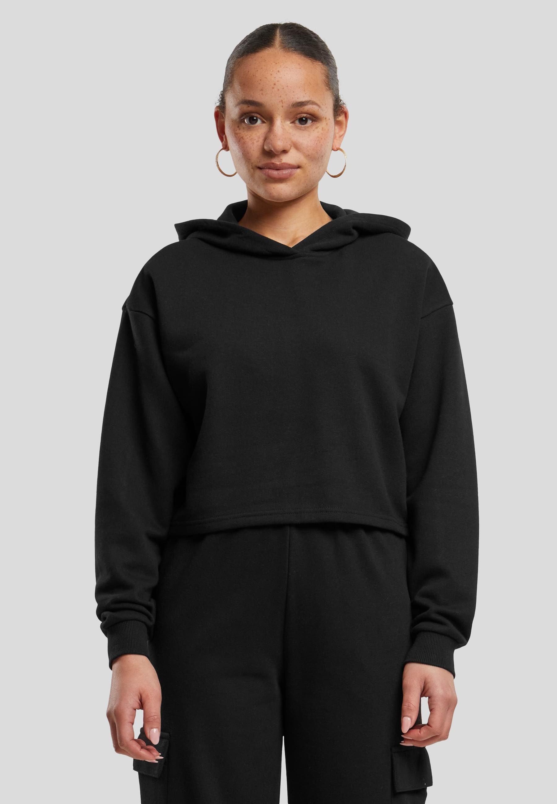 URBAN CLASSICS Kapuzenpullover »Urban Classics Damen Ladies Oversized Cropped Light Terry Hoodie«, (1 tlg.)
