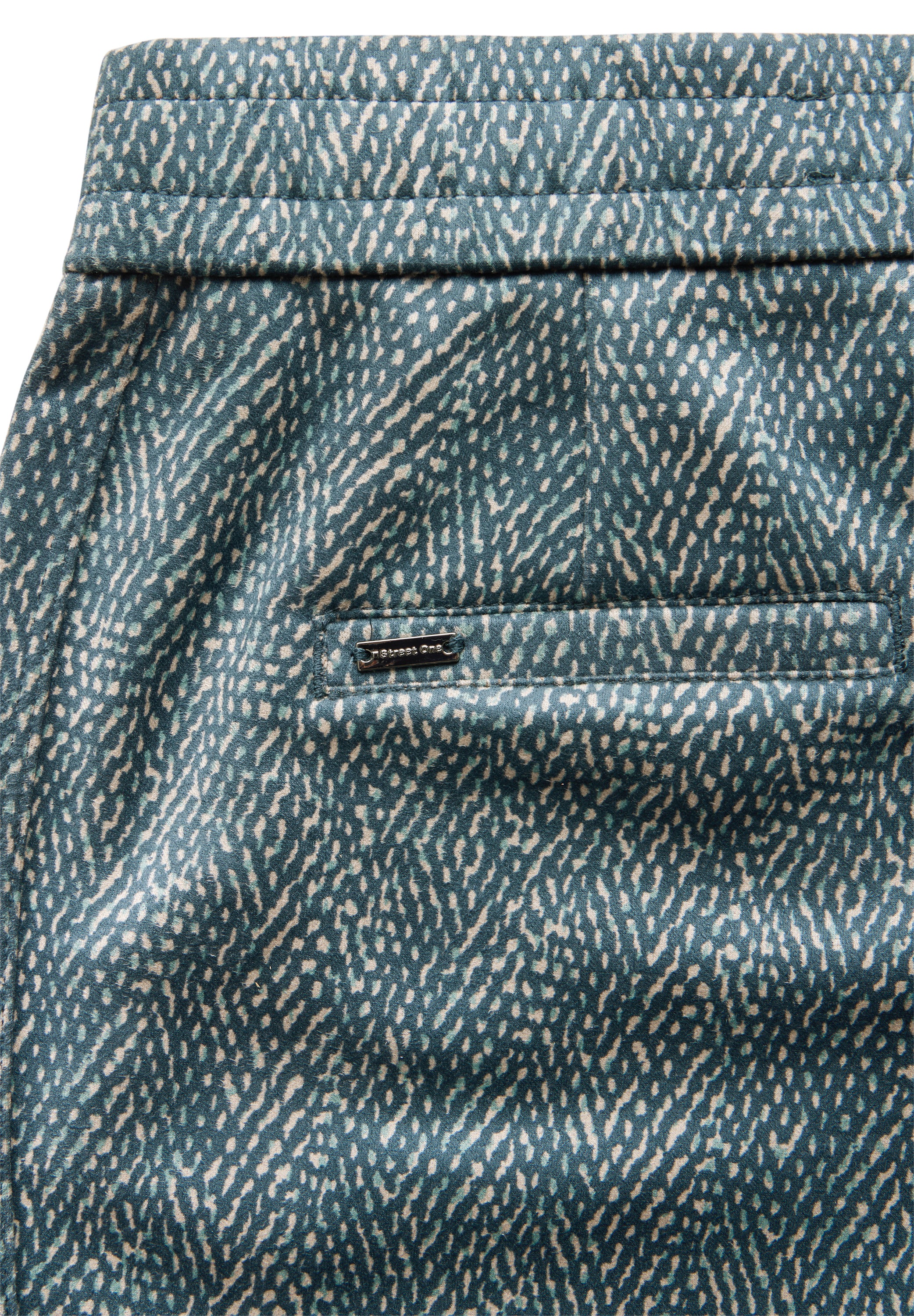 STREET ONE Dehnbund-Hose, mit Grafikmuster
