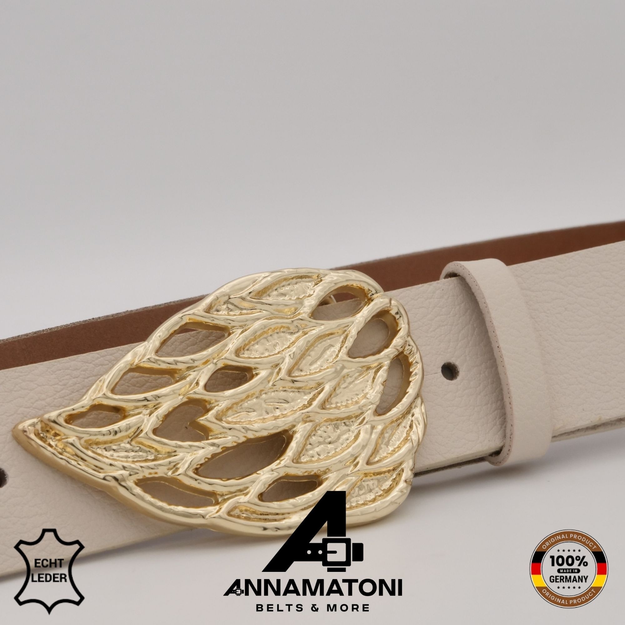 AnnaMatoni Ledergürtel »AnnaMatoni AnnaMatoni Damen Leder Gürtel mit eleganter«