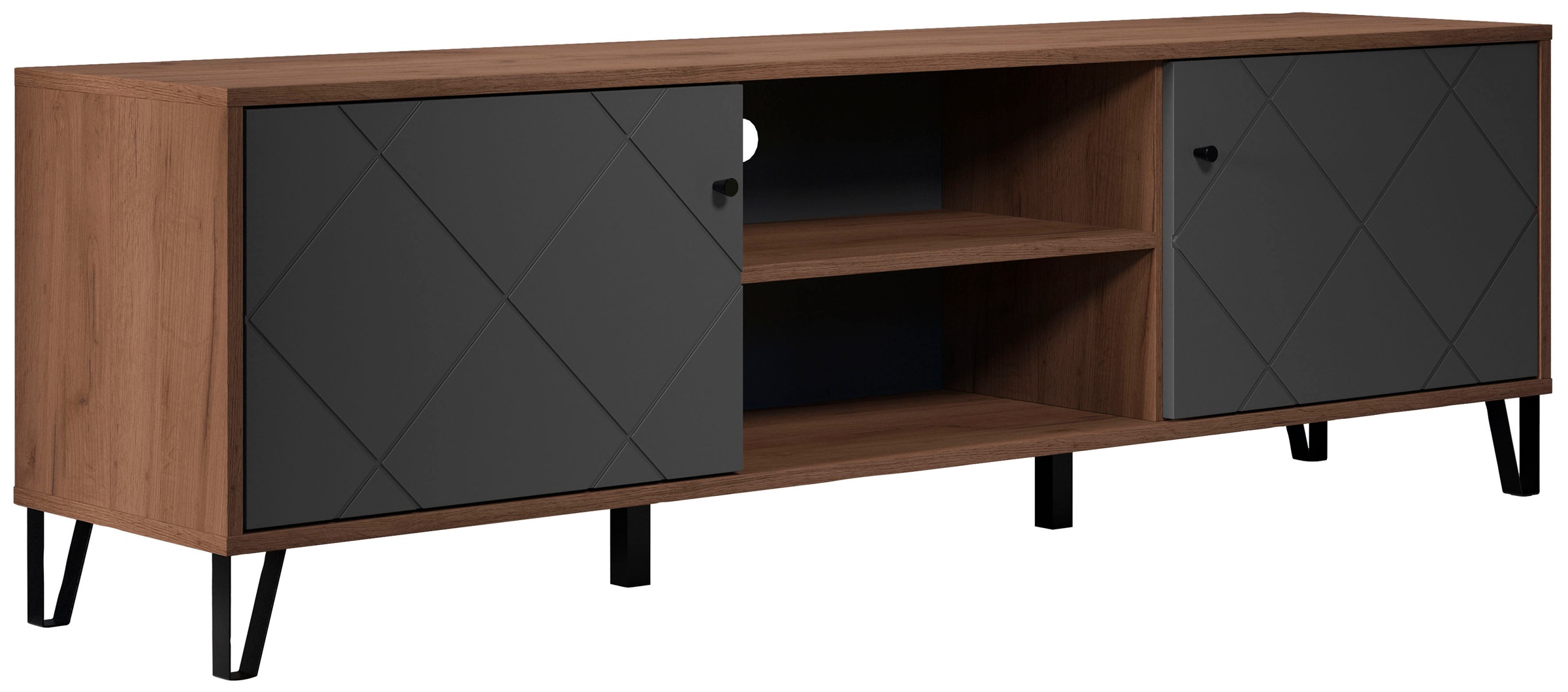 PLACES OF STYLE Lowboard "Molveno" 1 Stk. tlg. TV-Unterteil mit 2 Türen & 2 günstig online kaufen