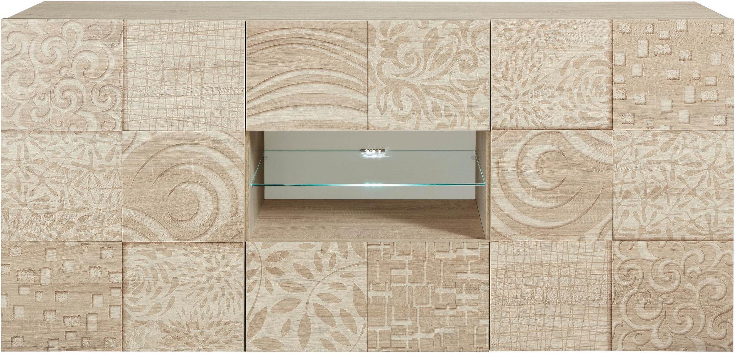 Thumbnail - Home affaire Sideboard "Miro" Breite 181 cm mit dekorativem Siebdruck
