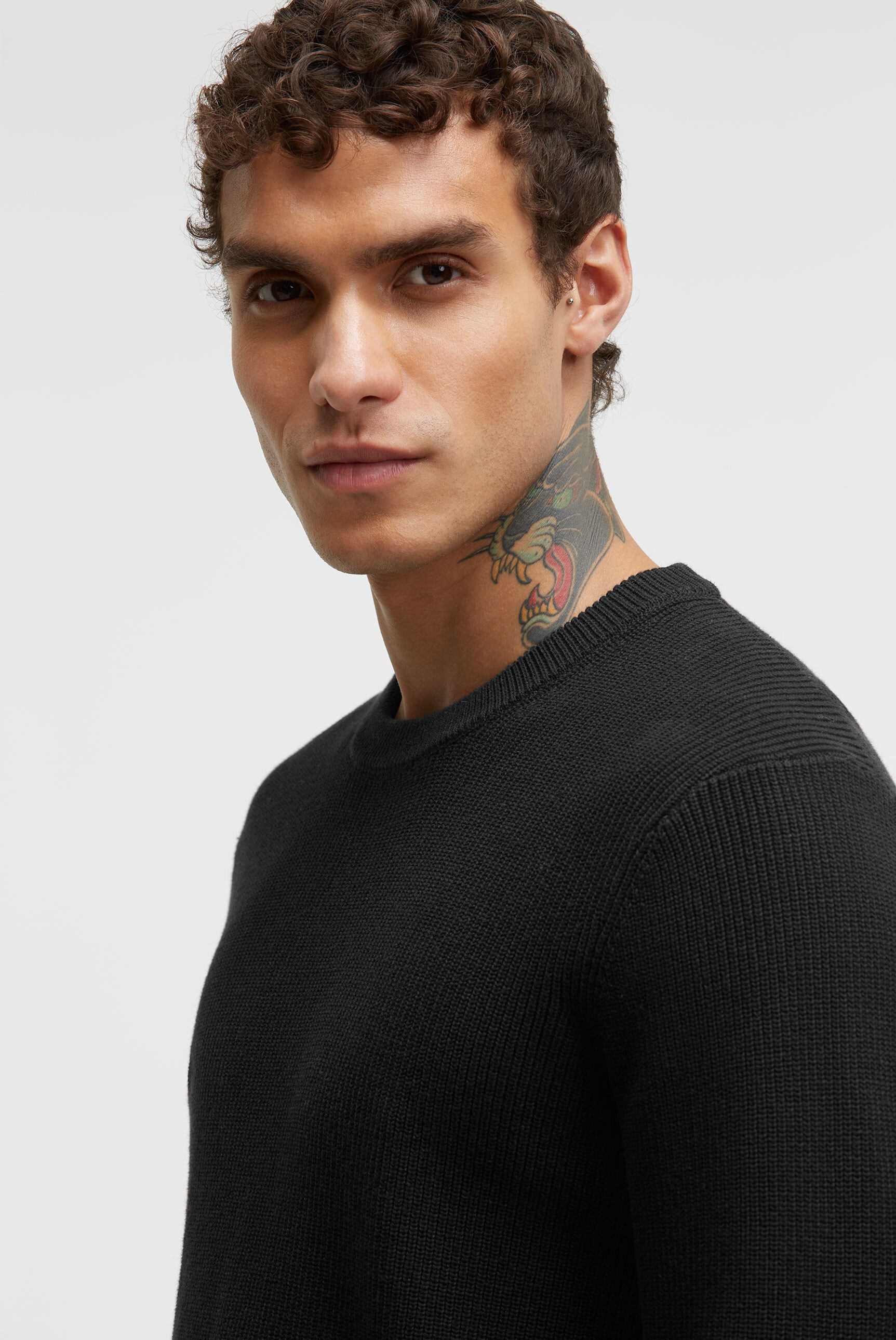 CMPD Rundhalspullover aus Baumwolle