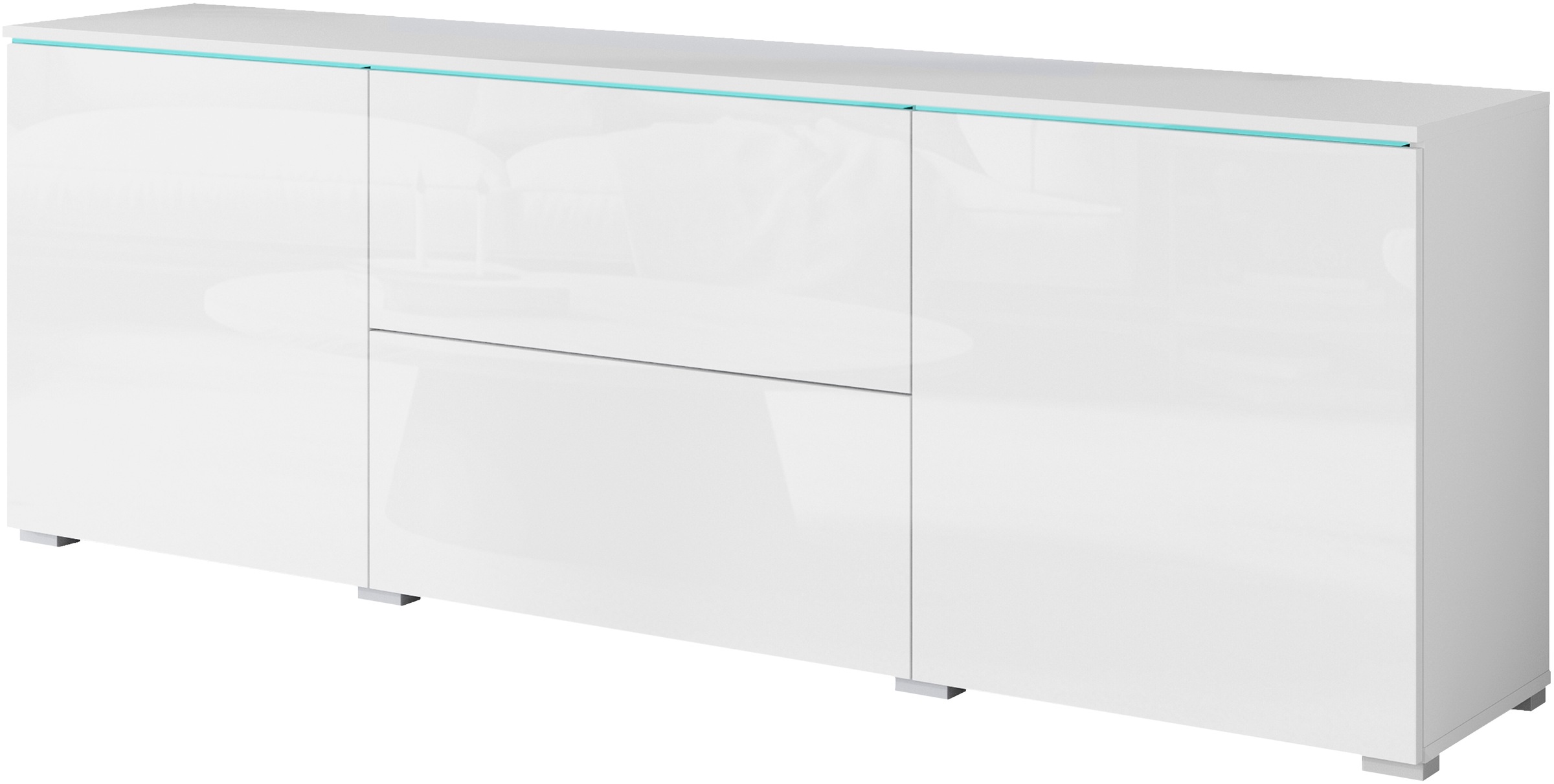 Home affaire Lowboard Lowboard Vera, 2 Türen/2 Schubladen, TV-Schrank mit v günstig online kaufen