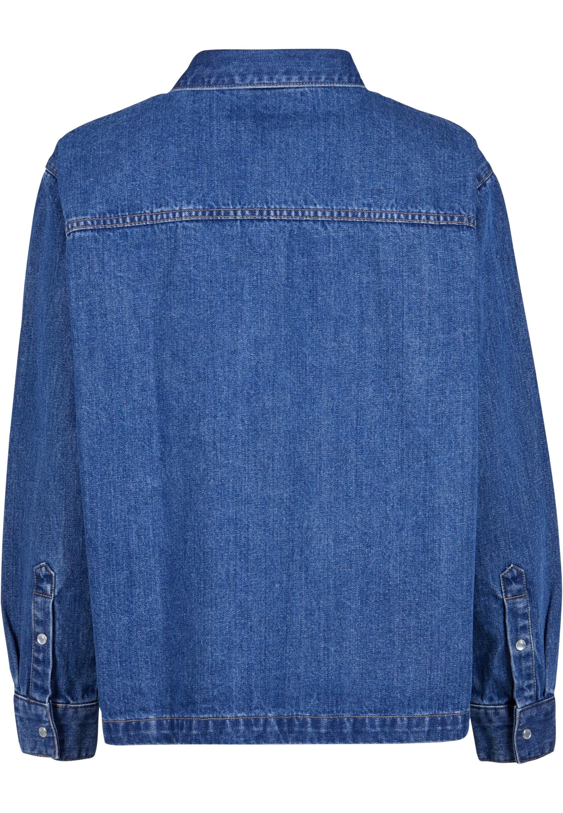 URBAN CLASSICS Langarmhemd »Urban Classics Damen Ladies Oversized Denim Shirt«