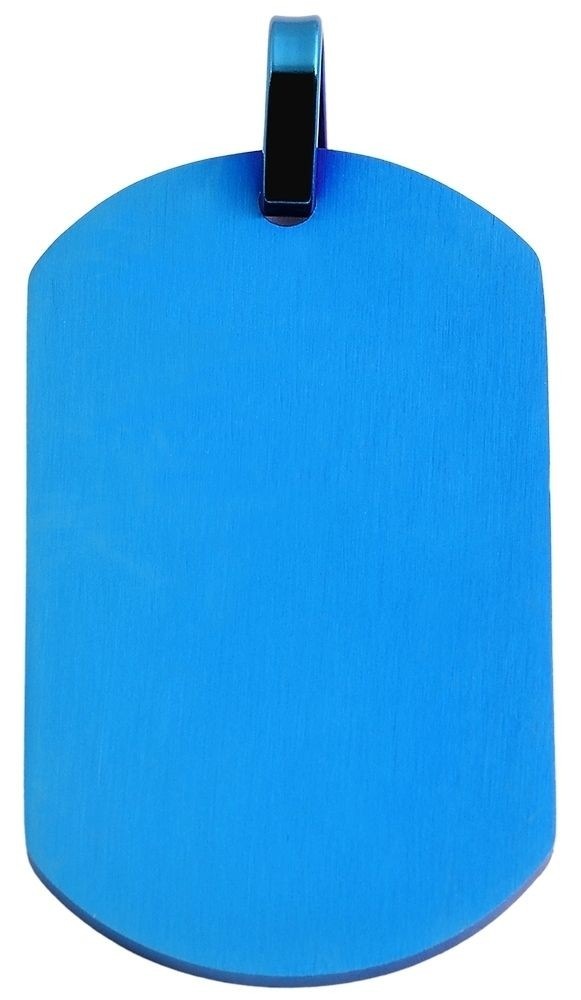 Kettenanhänger ADELIA´S "stilvoller Schmuck Anhänger aus Edelstahl", blau, Schmuckanhänger, Damen, Edelstahl, Kettenanhänger