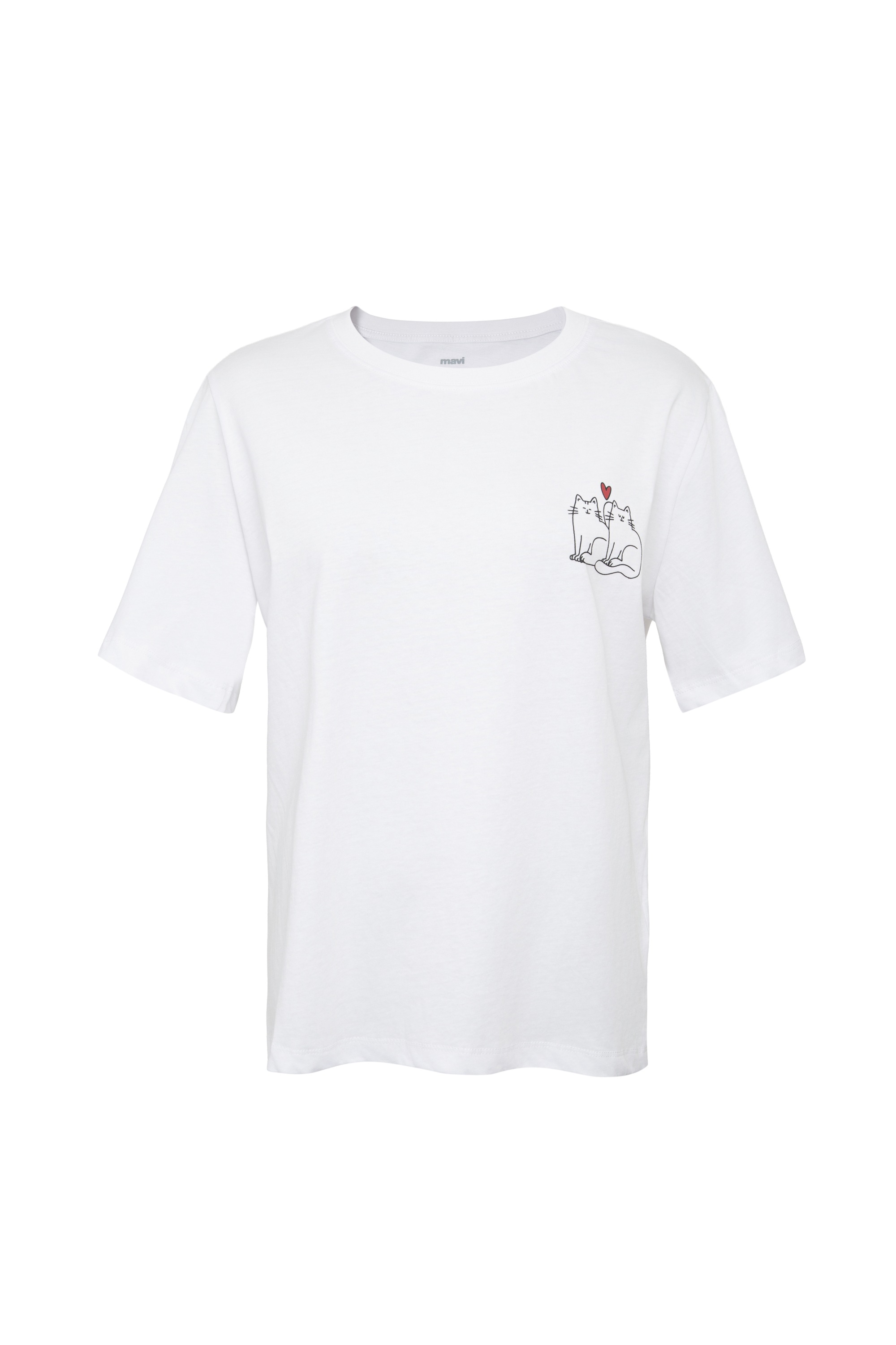 Mavi T-Shirt »CAT PRINTED TSHIRT« Katzen T-Shirt