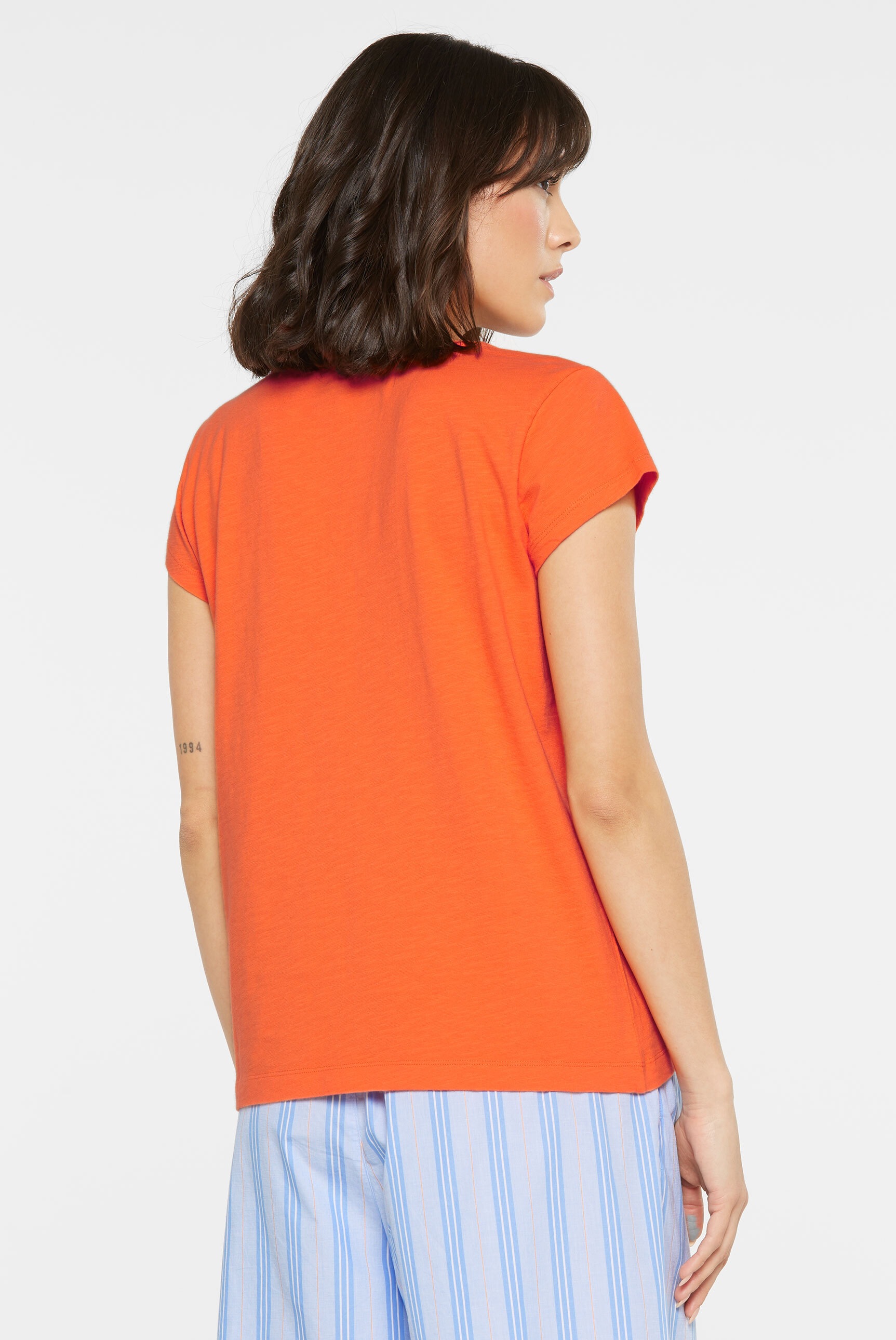 SENSES.THE LABEL V-Shirt, aus Baumwolle