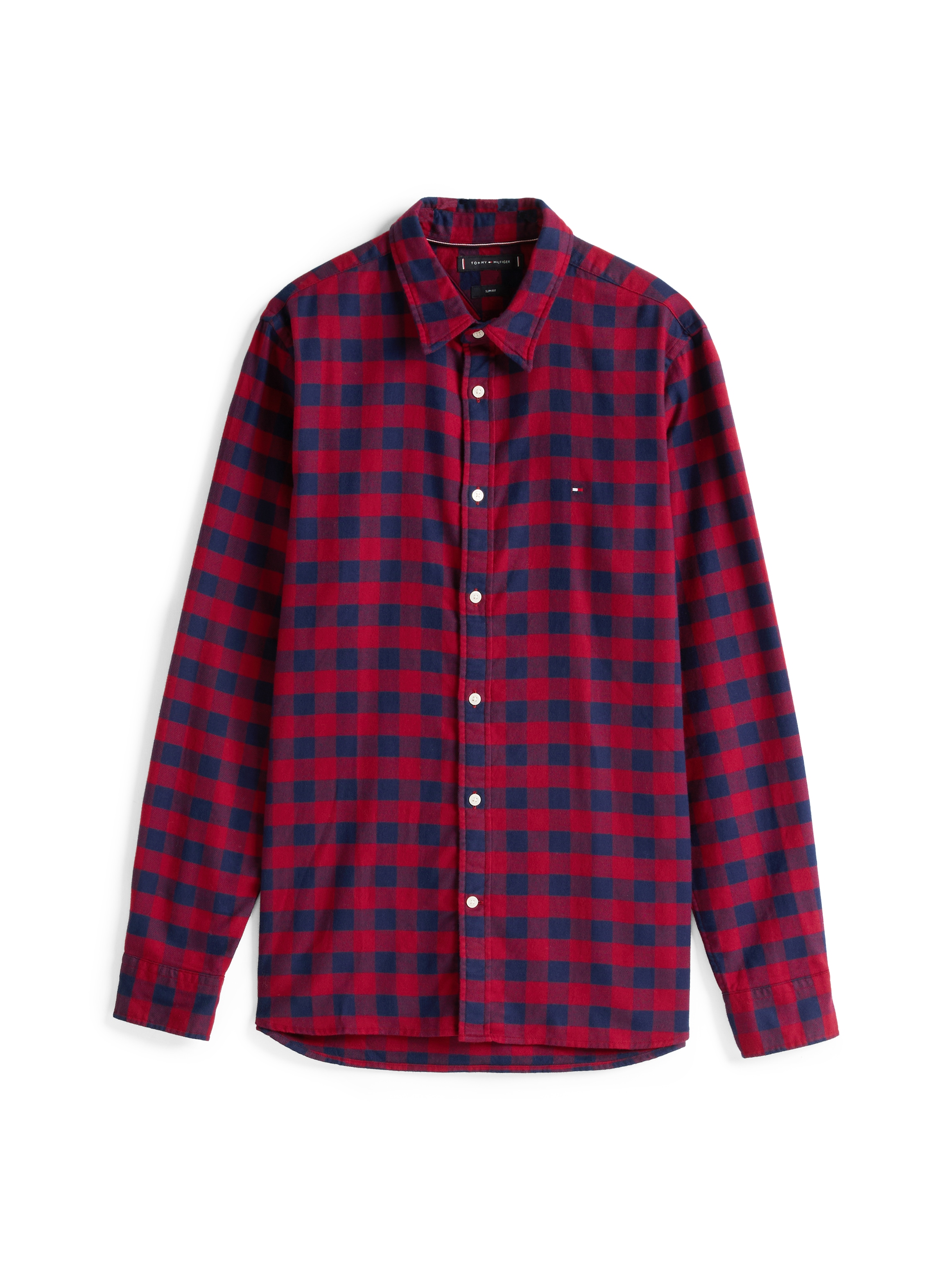 Tommy Hilfiger Langarmhemd »BRUSHED GINGHAM SF SHIRT«, modisch kariert