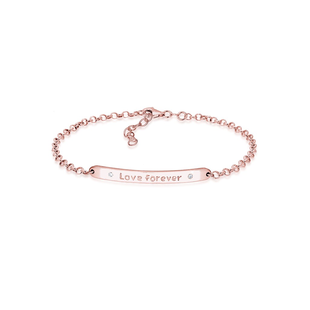 Elli Armband »Love forever Kristalle Sterling Silber«