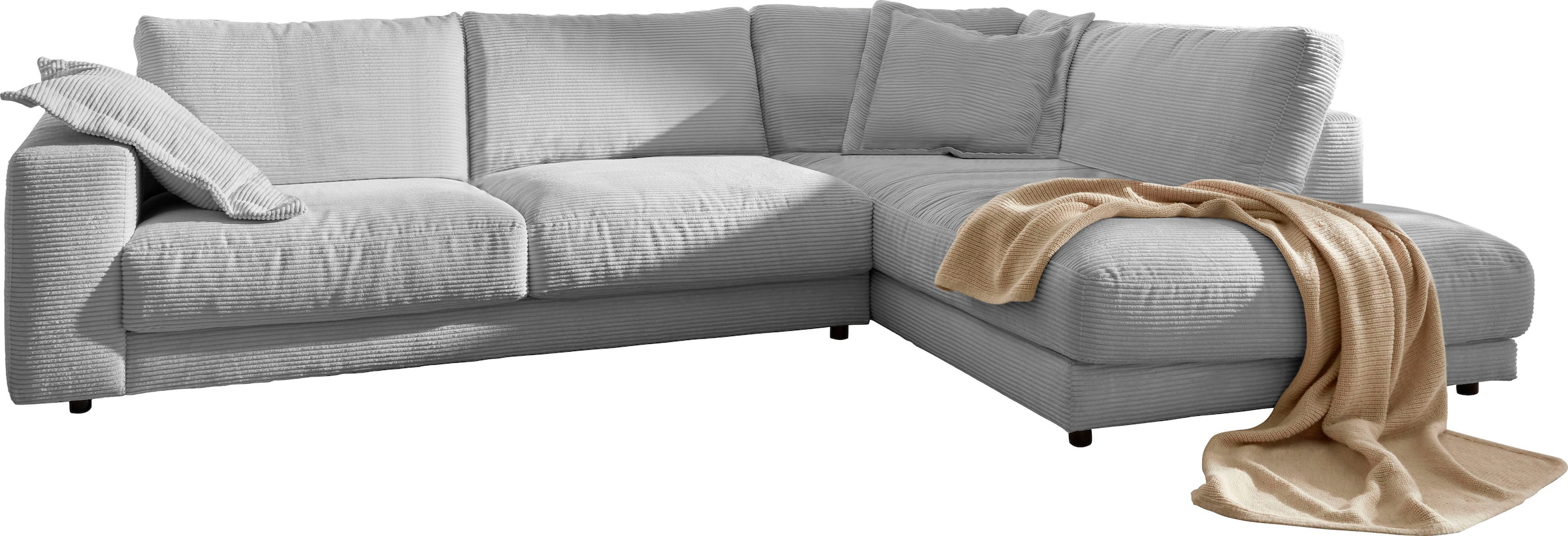 Home affaire Ecksofa "Enisa XXL B/T/H: 325/224/85 cm L-Form" Kuschelig, gem günstig online kaufen
