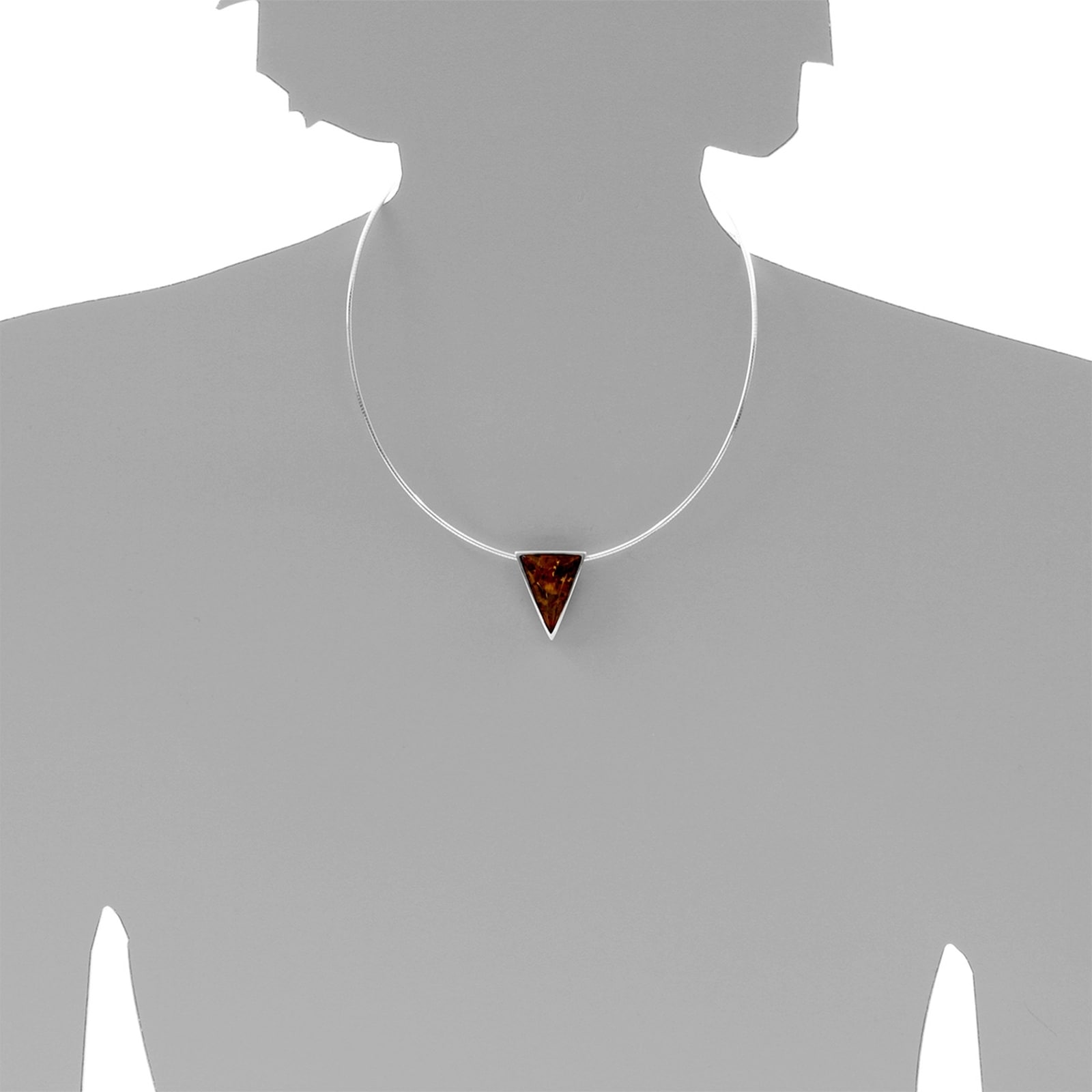 OSTSEE-SCHMUCK Kette mit Anhänger »- Gleiter-Classic 29 x 22 mm - Silber 925/000 - Bernstein«