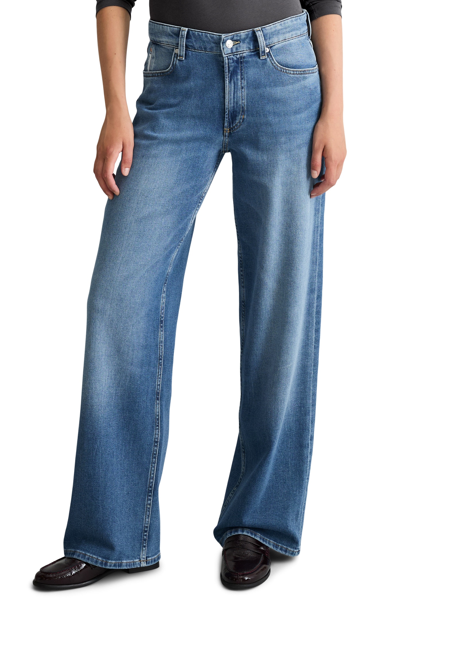 Marc OPolo DENIM Weite Jeans "aus weichem Organic-Cotton-Stretch"