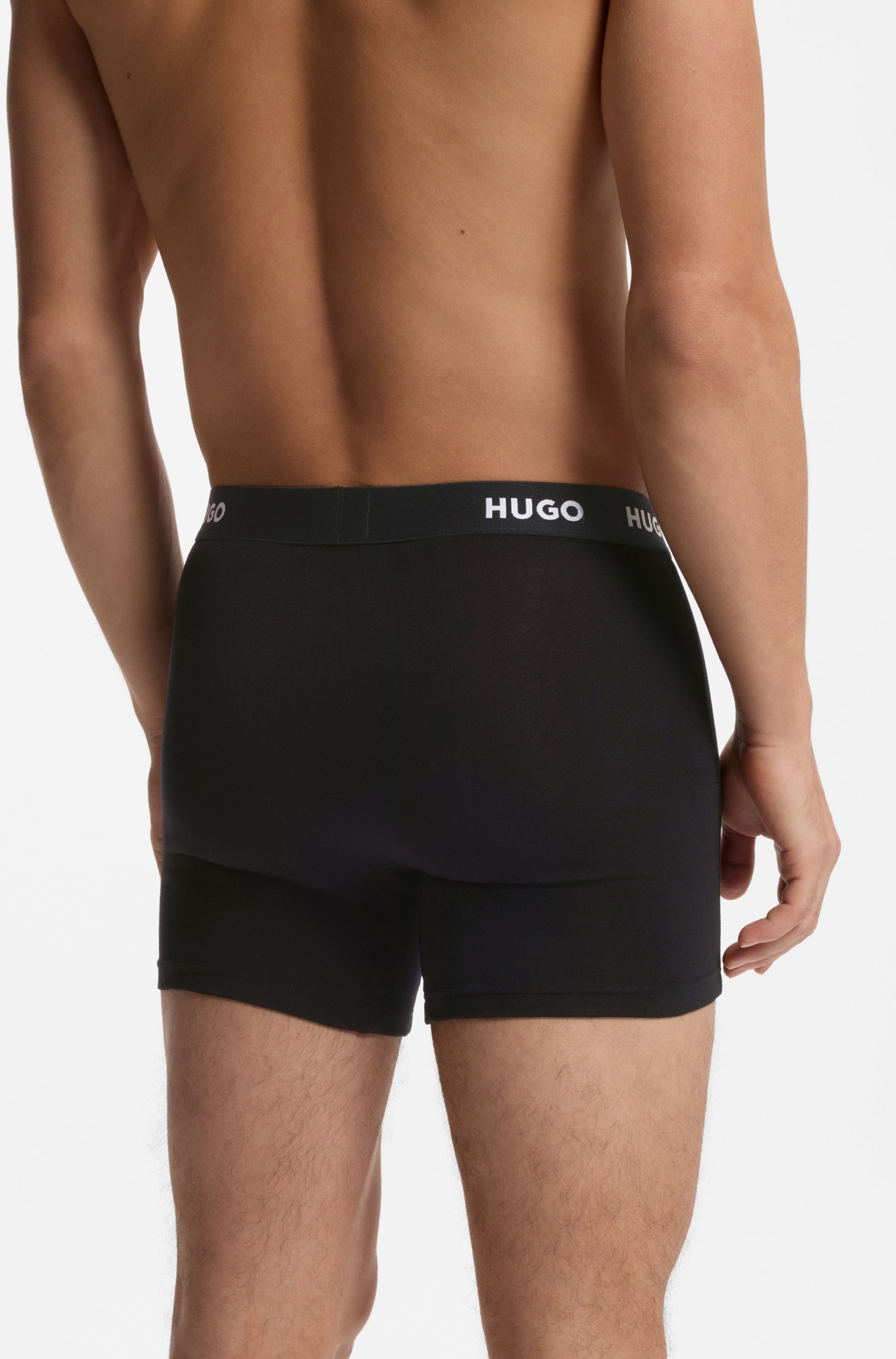 HUGO Underwear Boxer »BOXERBR TRIPLET PACK« 3 Stk. mit HUGO Logo-Elastikbund