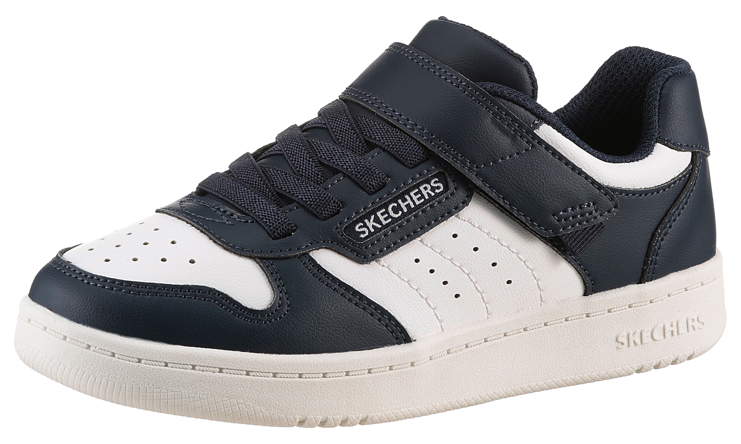 Skechers Sneaker »QUICK STREET«, Retro Sneaker mit Klettverschluss, Größenschablone zum Download