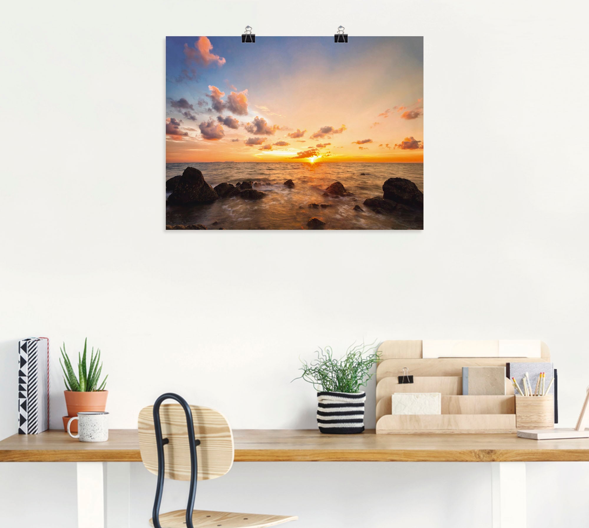 Artland Wandbild »Sonnenuntergang«, Sonnenaufgang & -untergang, (1 St.), als Alubild, Outdoorbild, Leinwandbild, Poster in verschied. Größen