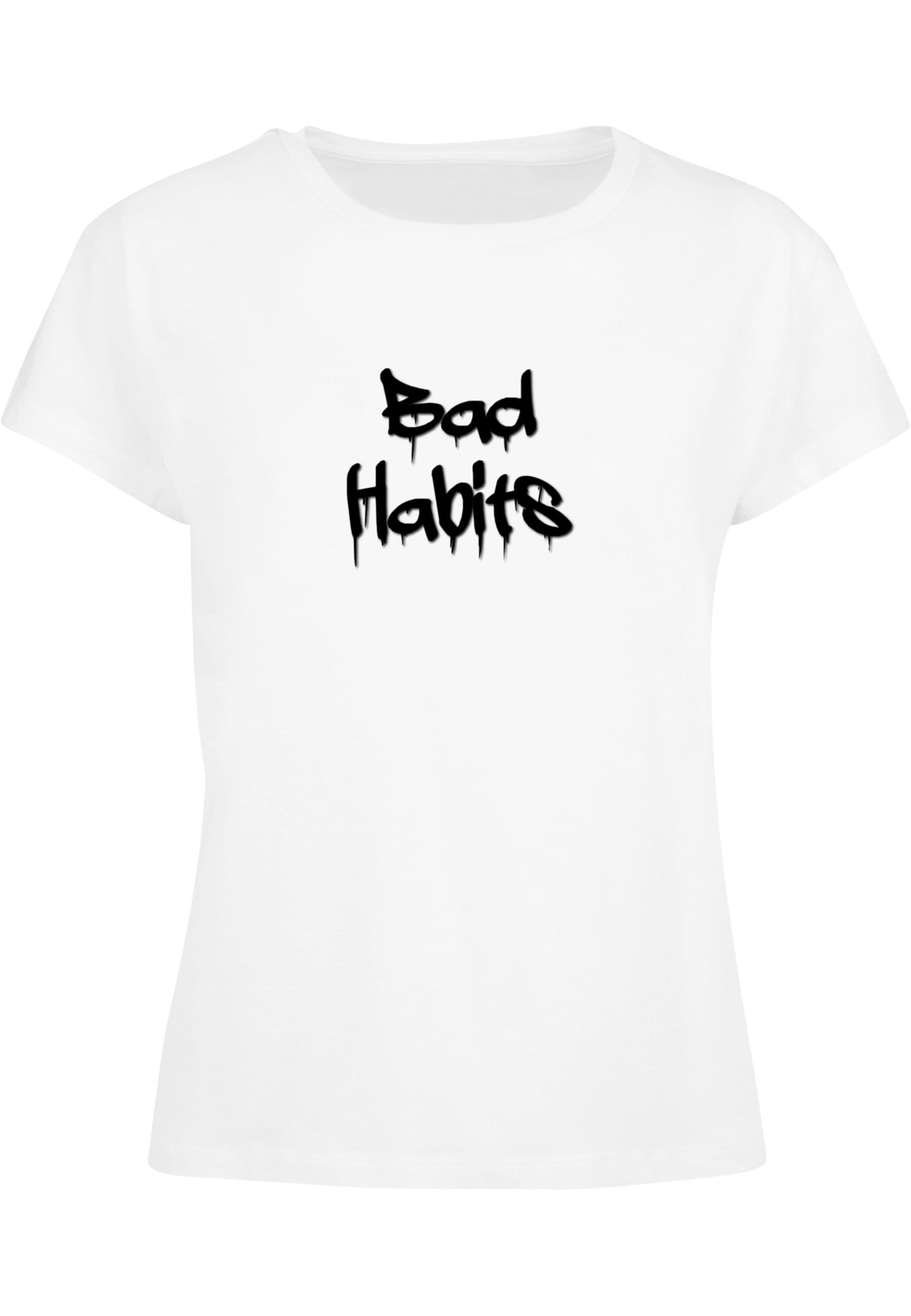 Merchcode T-Shirt »Merchcode Damen Ladies Bad Habits Box Tee«, (1 tlg.)
