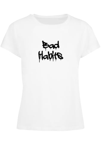 T-Shirt »Merchcode Damen Ladies Bad Habits Box Tee«, (1 tlg.)