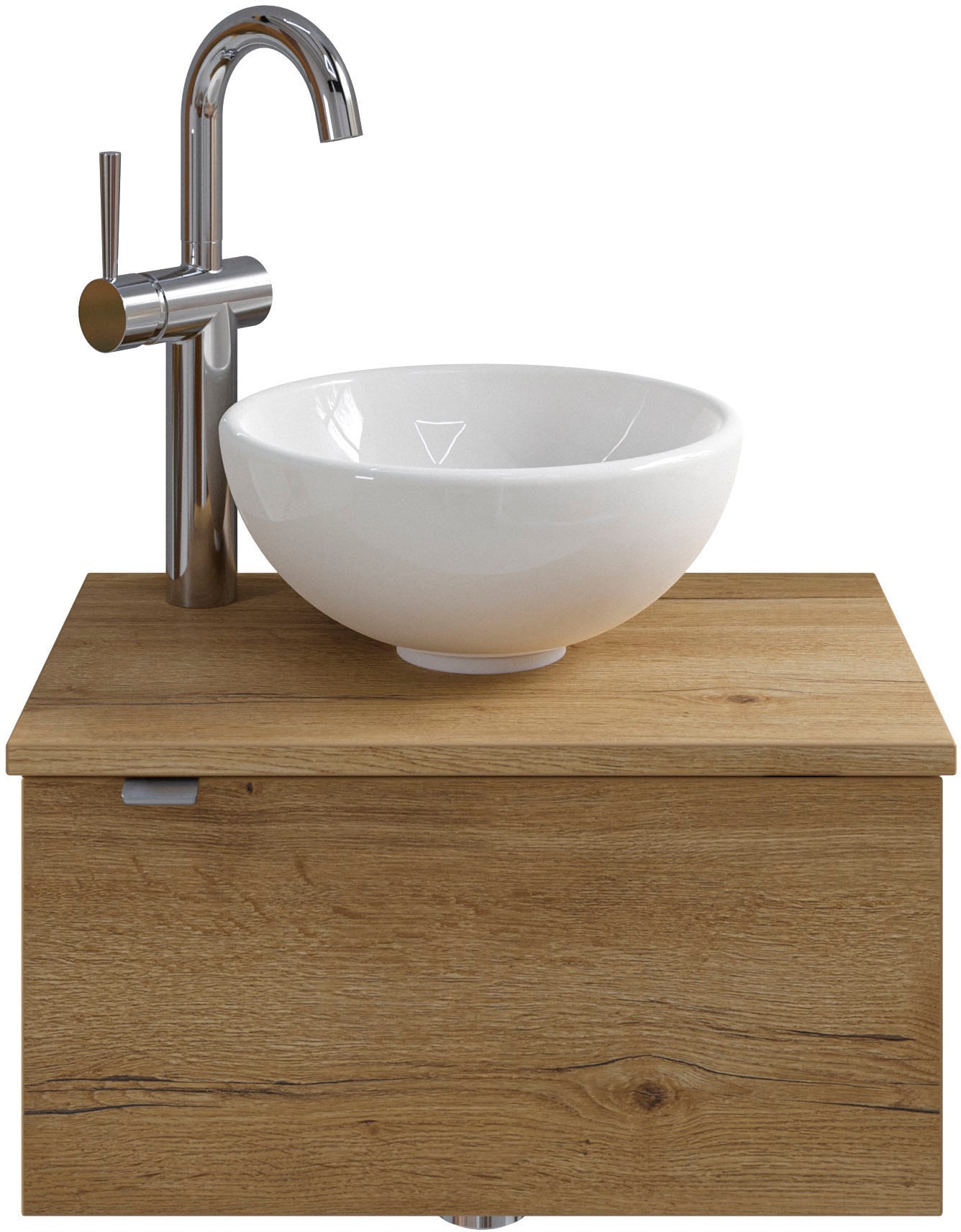 Waschtisch »Serie 6915 Waschschale mit Unterschrank für Gästebad, Gäste WC«, 51 cm...