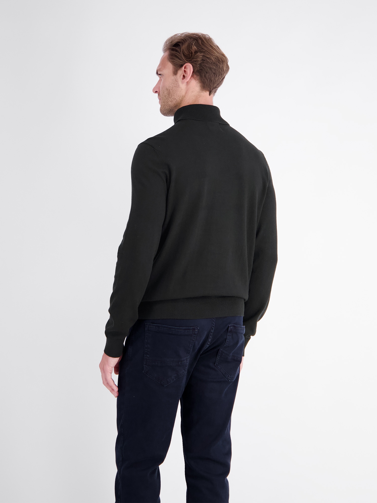 LERROS Rollkragenpullover »Eleganter Strickpullover mit Rollkragen aus reiner Baumwolle«