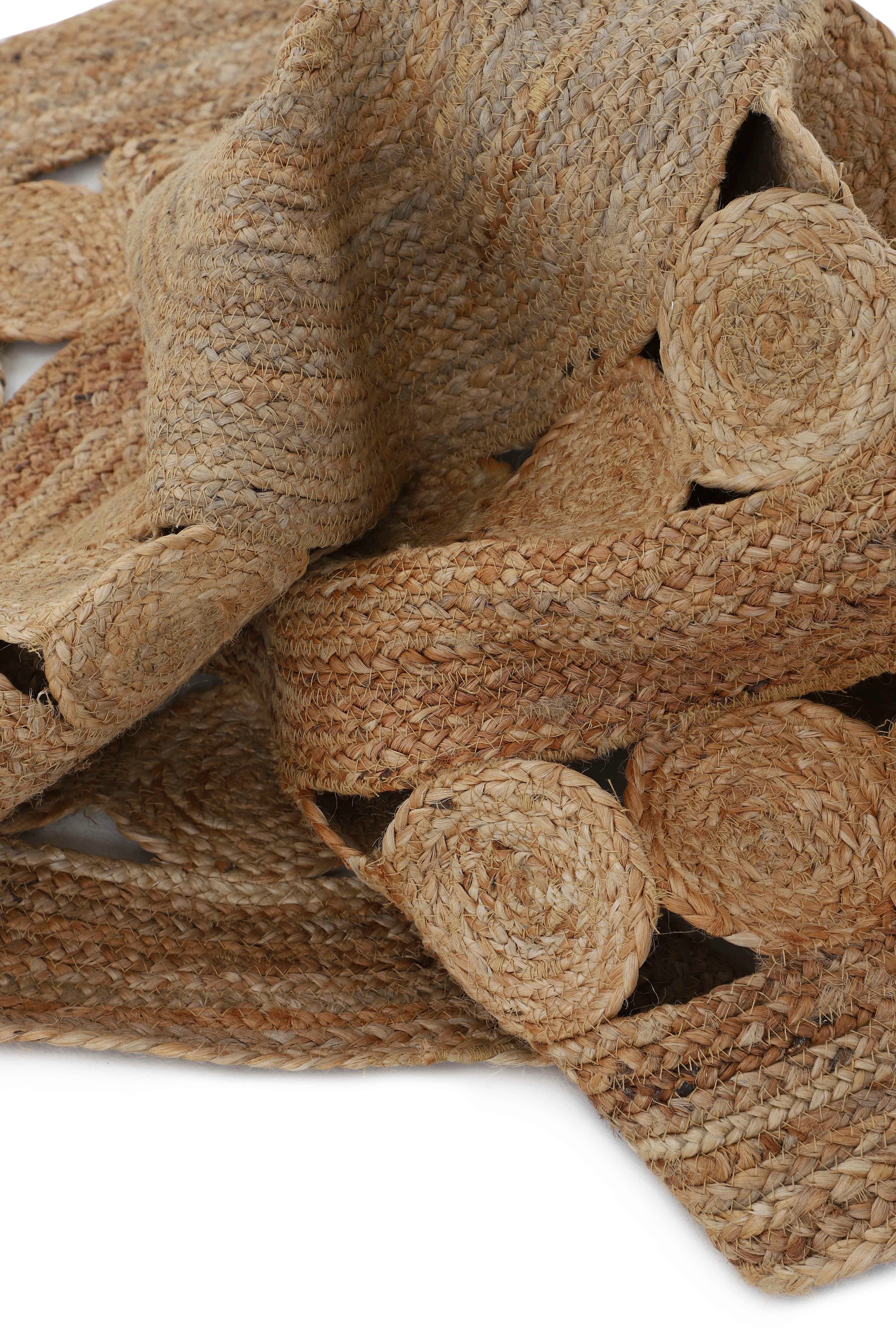 carpetfine Teppich »Juteteppich Dana«, rund, 5 mm Höhe