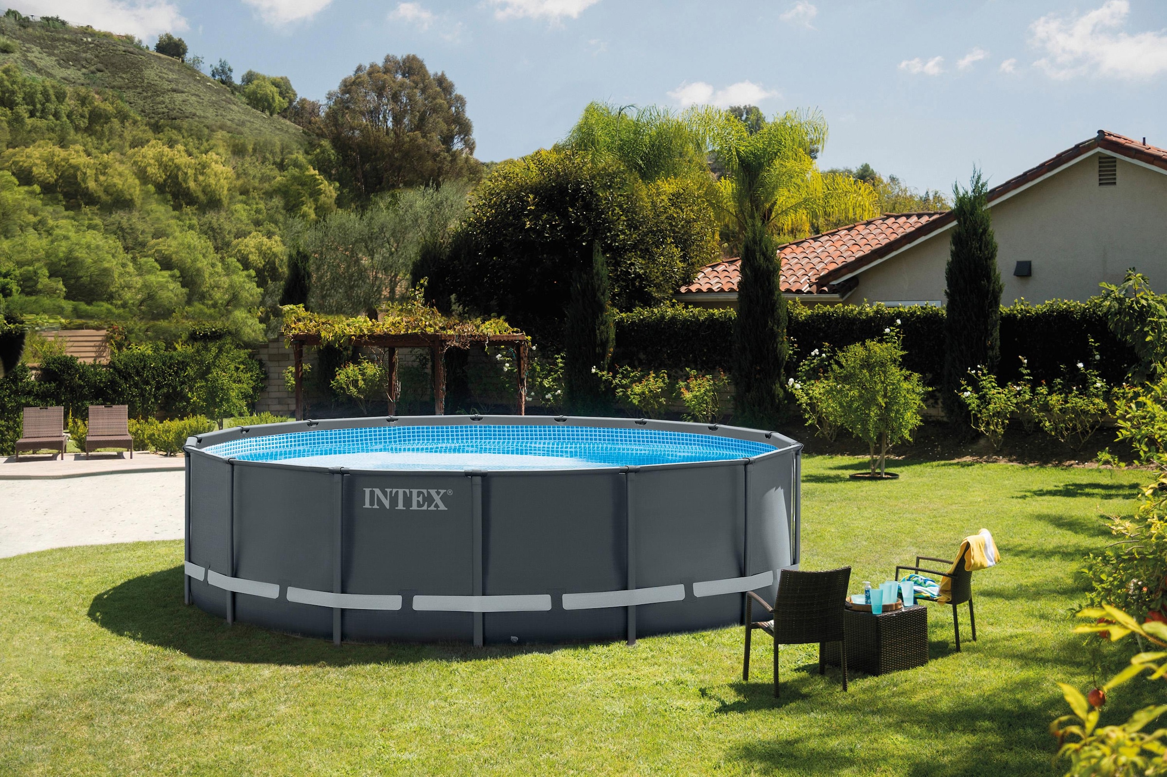 Intex Pool »Ultra XTR Frame™ Pool Komplett-Set, Intex«, (Set, 5 tlg.)