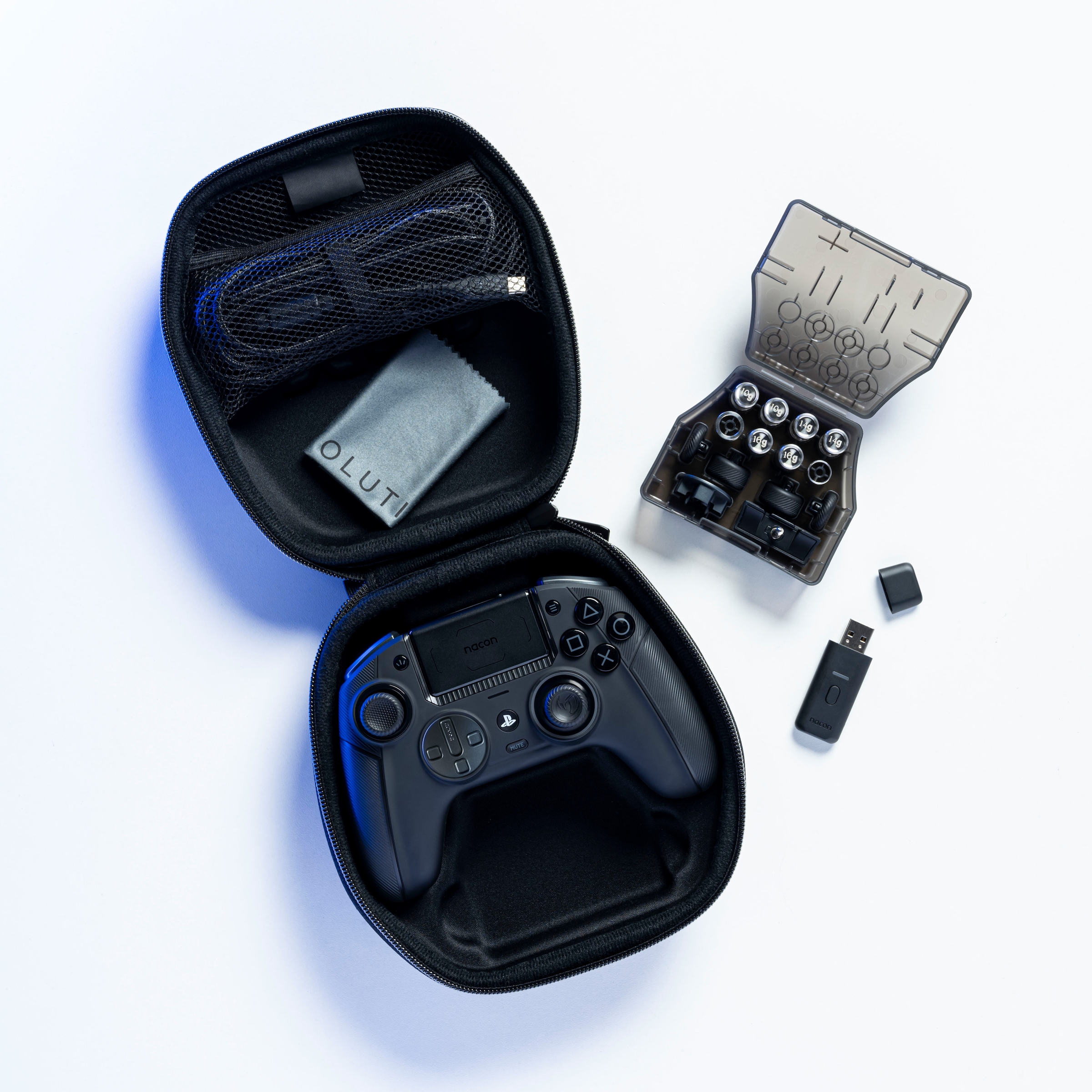 nacon Gaming-Controller »Revolution 5 Pro, PS5, PS4 & PC«, kabellos & kabelgeb., personalisierbar, 60+ Anpassungsmöglichkeiten