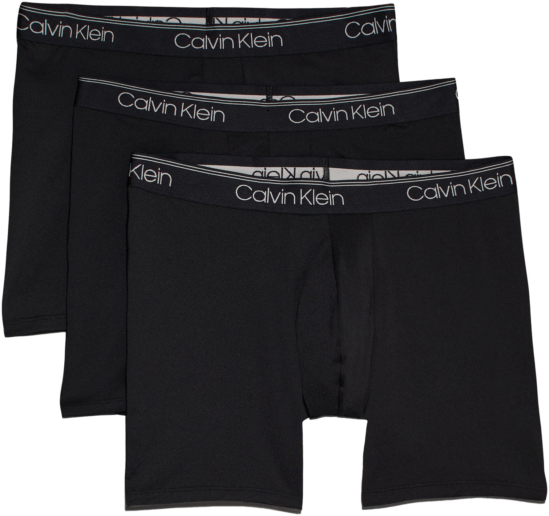 Calvin Klein Underwear Boxer "BOXER BRIEF 3PK", (Packung, 3er-Pack), mit längerem Bein & Logo-Elastikbund