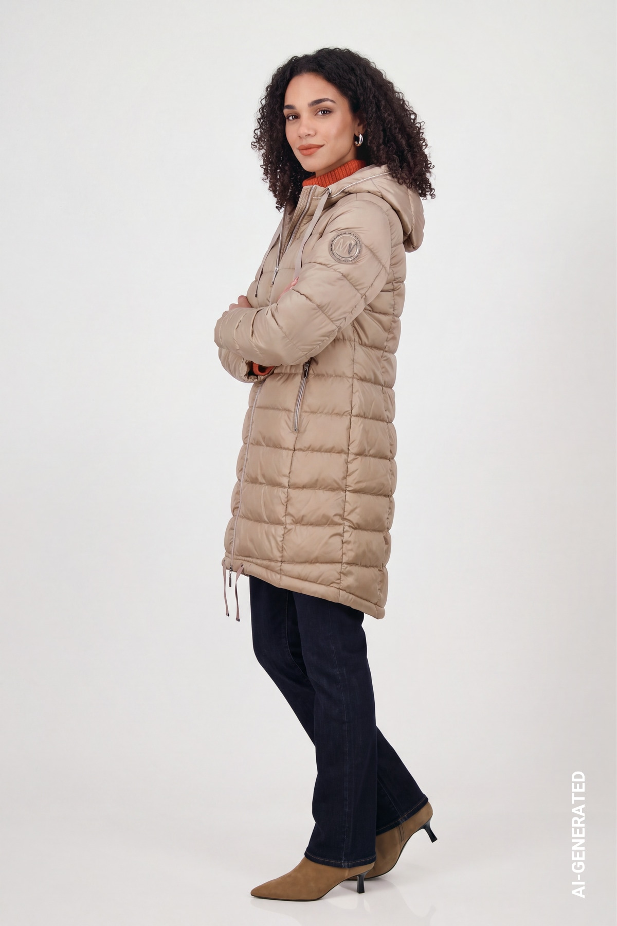 Monari Steppmantel Regular fit mit Kapuze