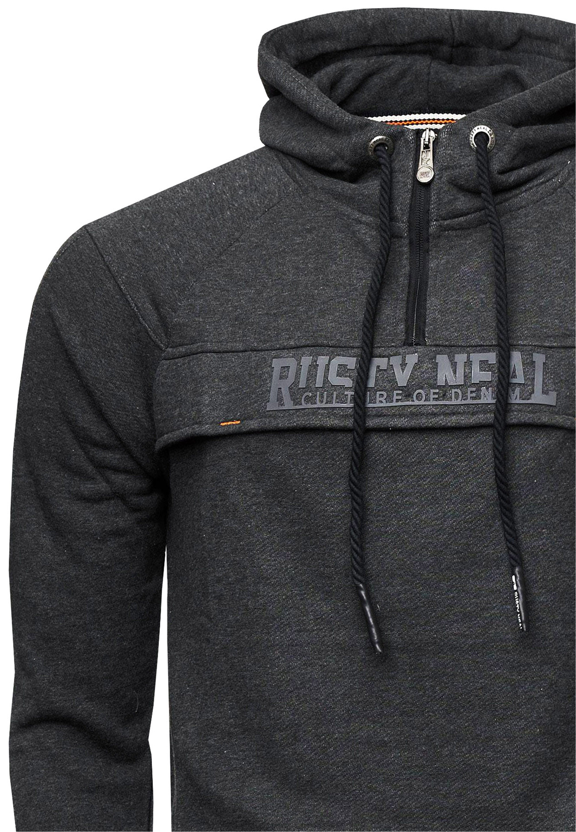 Rusty Neal Kapuzensweatshirt »Hoodie«, mit frontalem Marken-Schriftzug