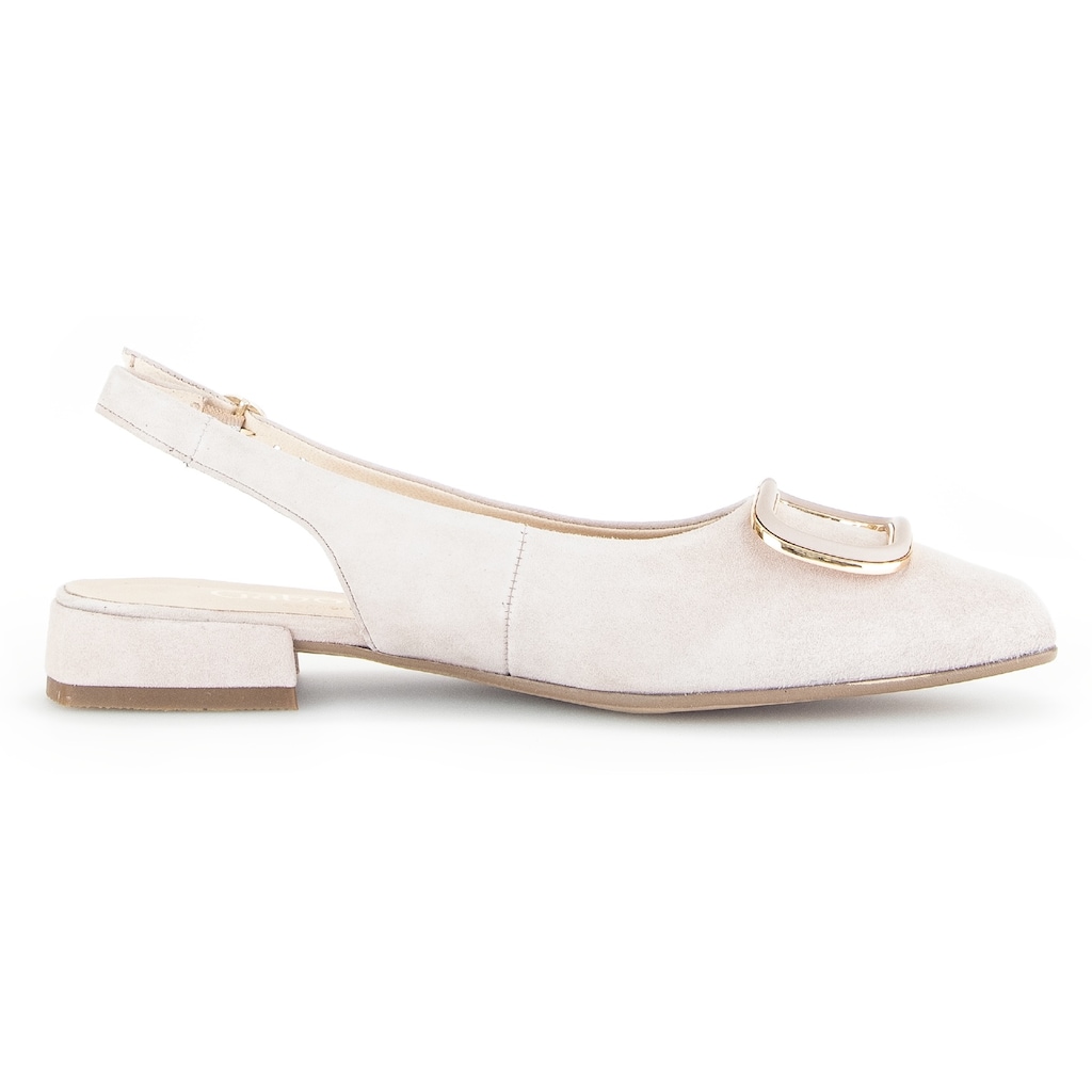 Gabor Slingpumps »FLORENZ«, Abendschuh, Sommerschuh, Blockabsatz, in bequemer Weite G = weit